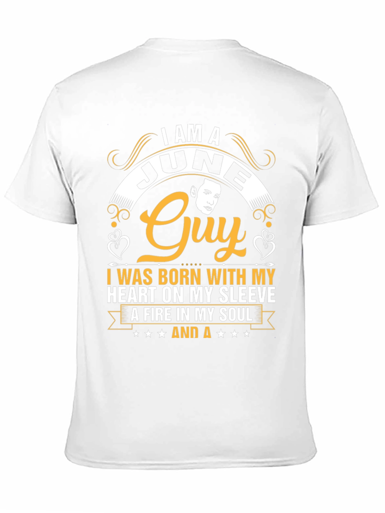 June Guy T-Shirt: Heart on Sleeve Fire in Soul