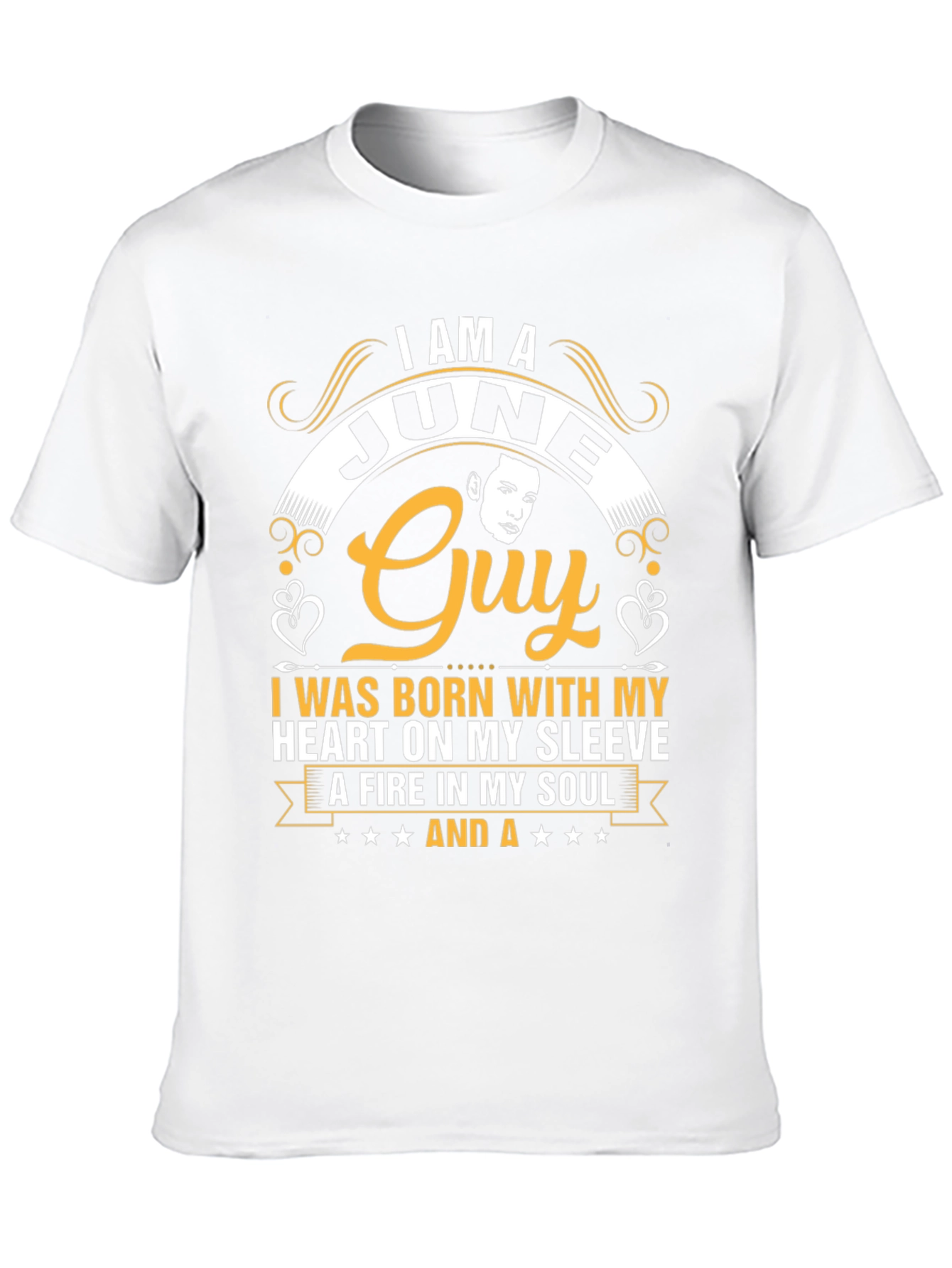June Guy T-Shirt: Heart on Sleeve Fire in Soul