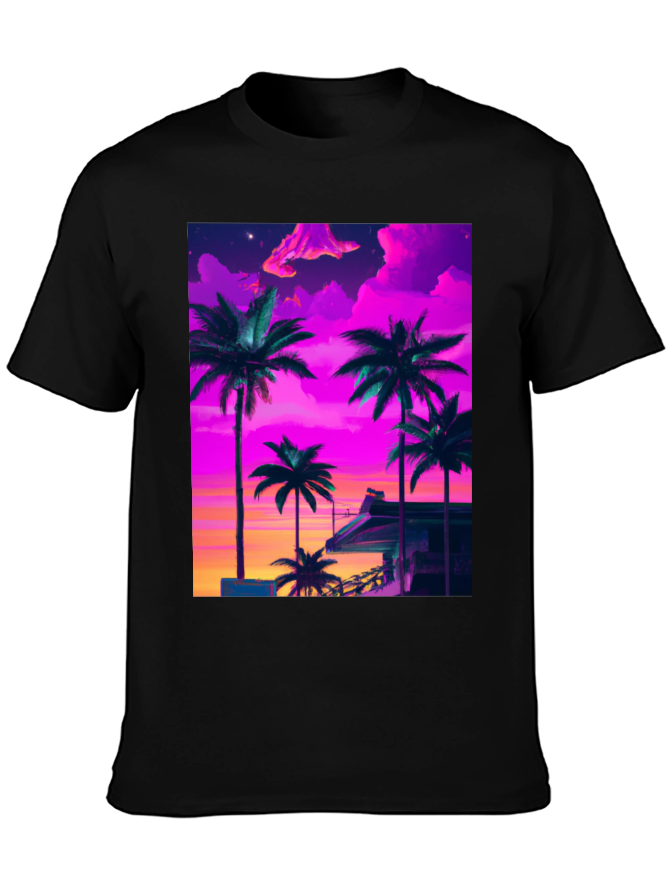 Vaporwave Palm Tree Graphic Tee