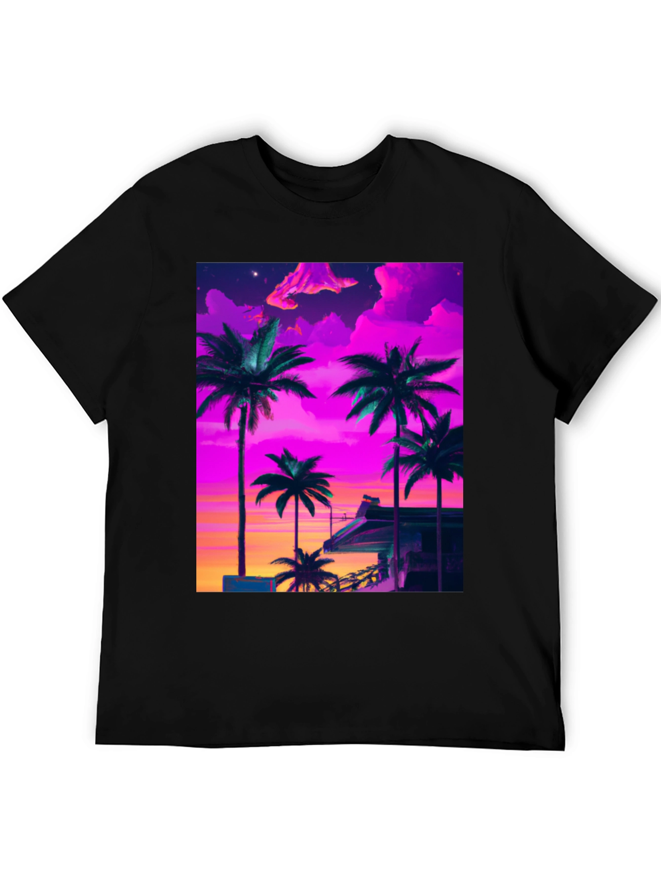 Vaporwave Palm Tree Graphic Tee