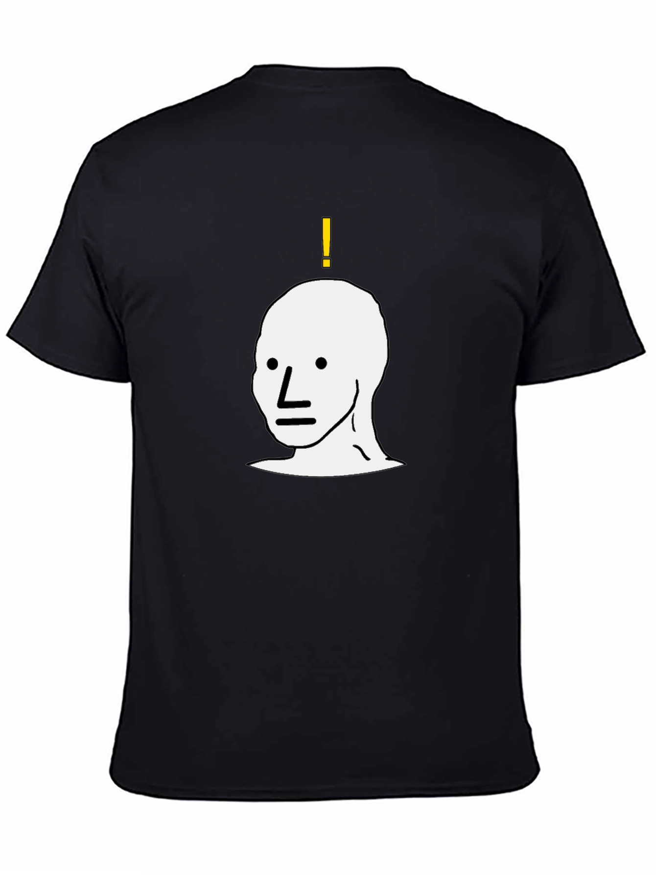 NPC Meme Graphic Tee - Black Cotton T-Shirt
