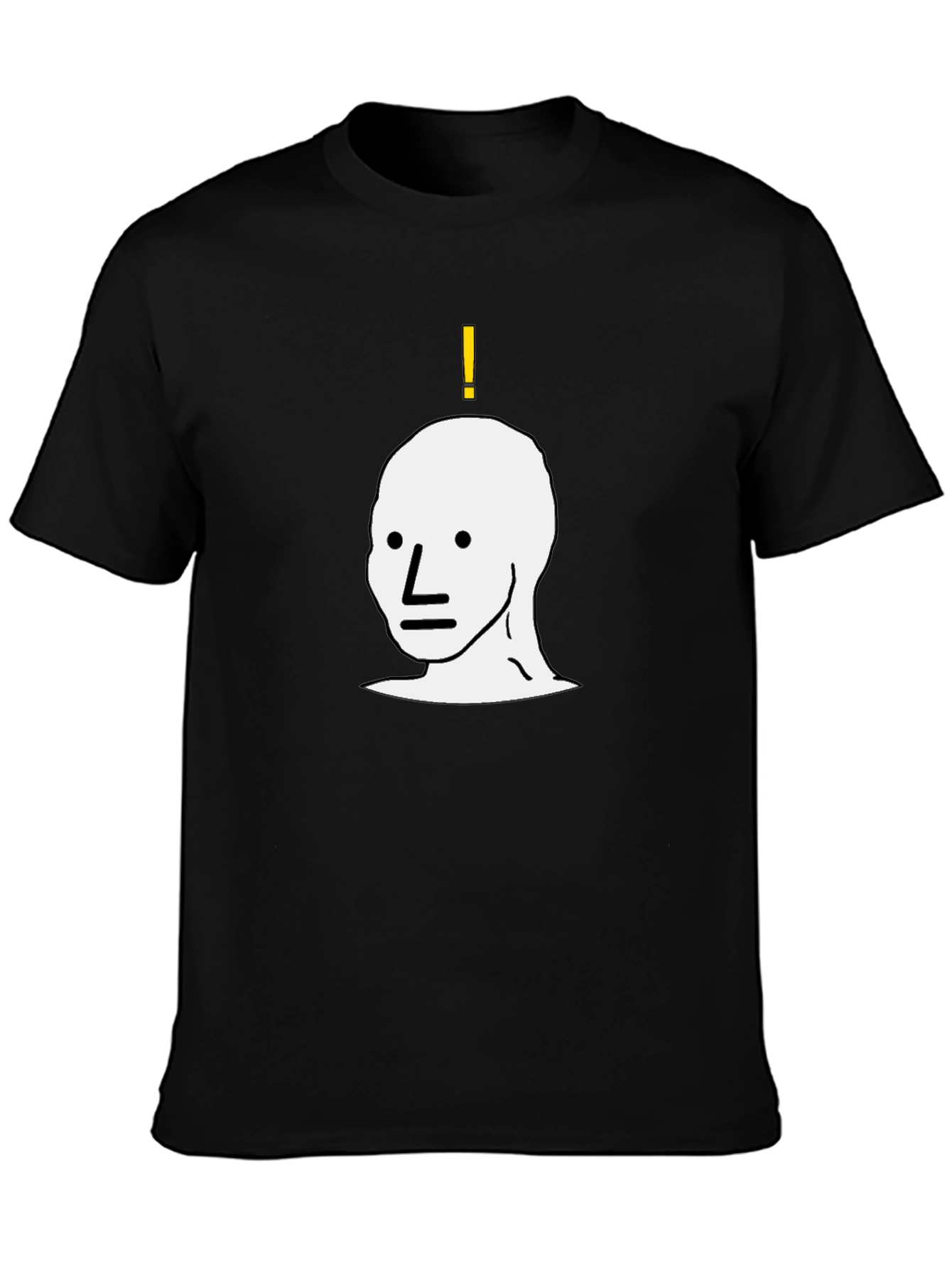 NPC Meme Graphic Tee - Black Cotton T-Shirt