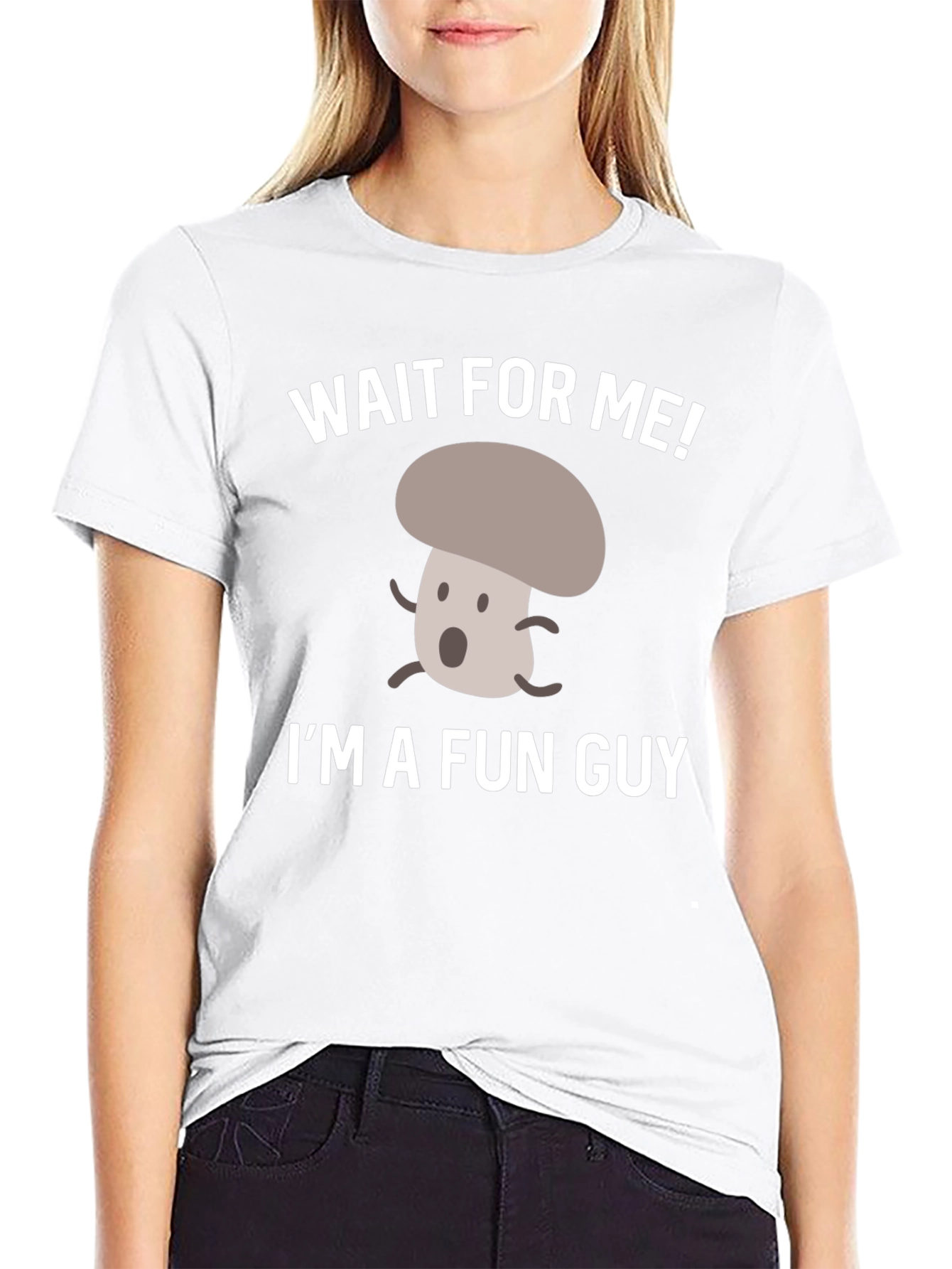 Fun Guy Mushroom Graphic T-Shirt