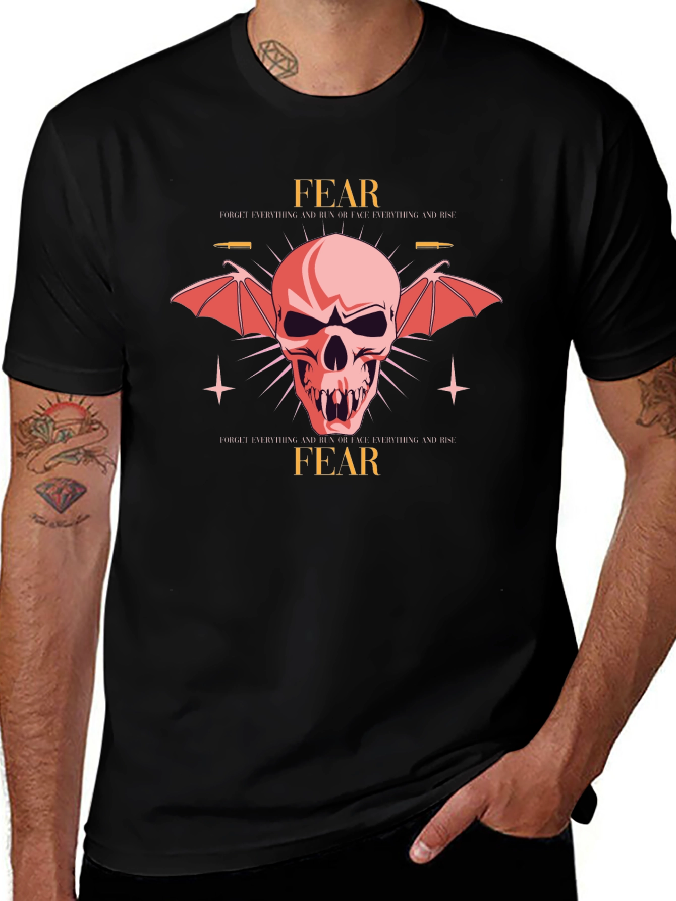 Fear Graphic Print T-Shirt