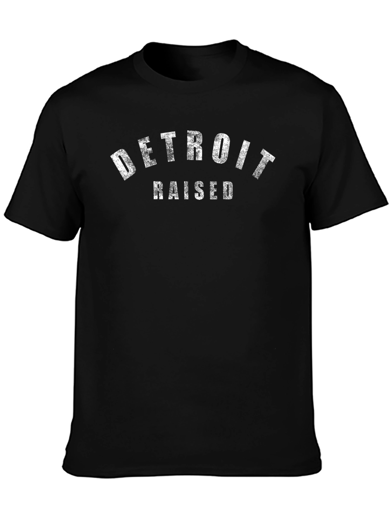 Detroit Raised Black Graphic T-Shirt