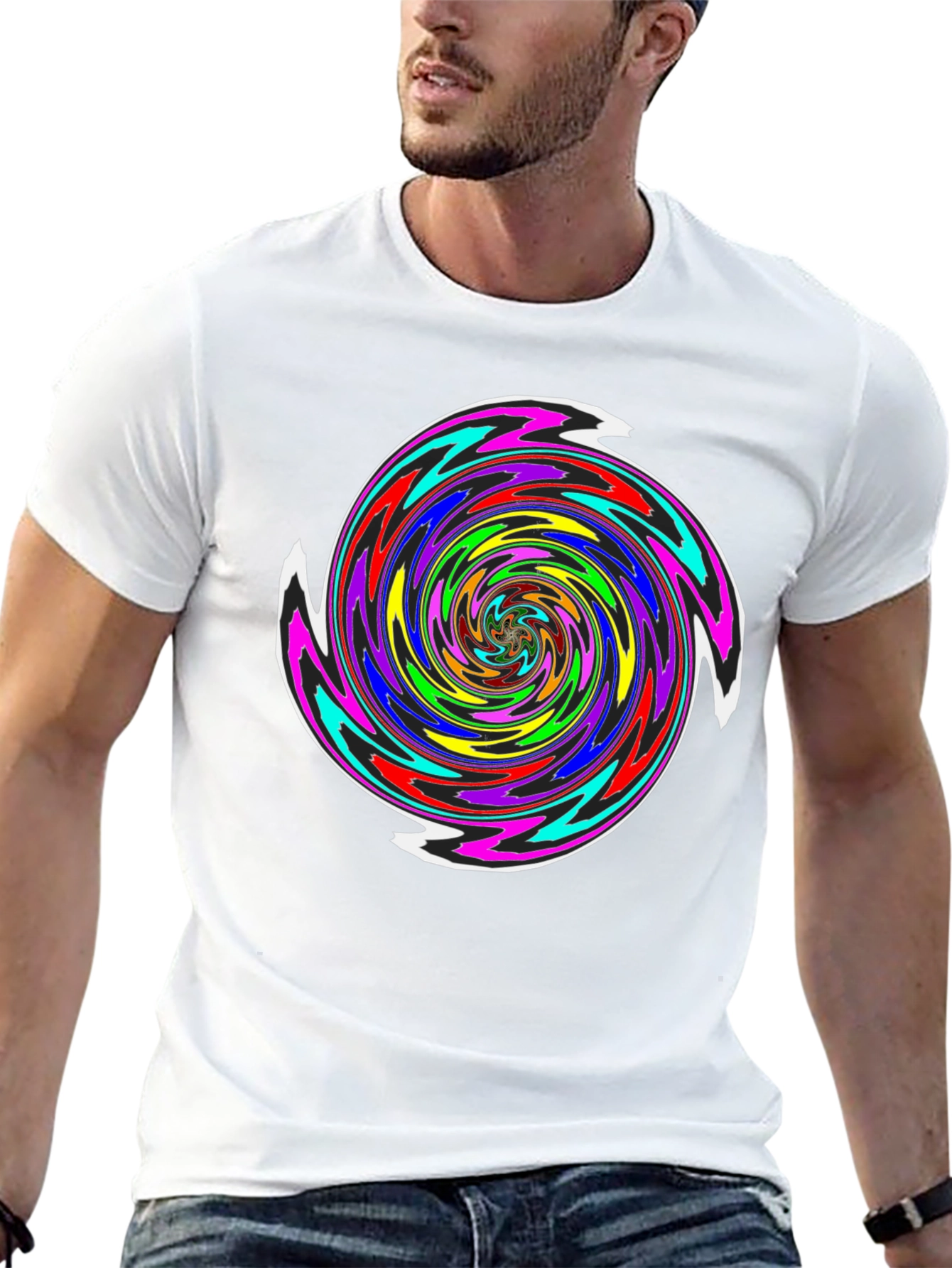 Psychedelic Swirl T-Shirt - Vibrant Graphic Tee