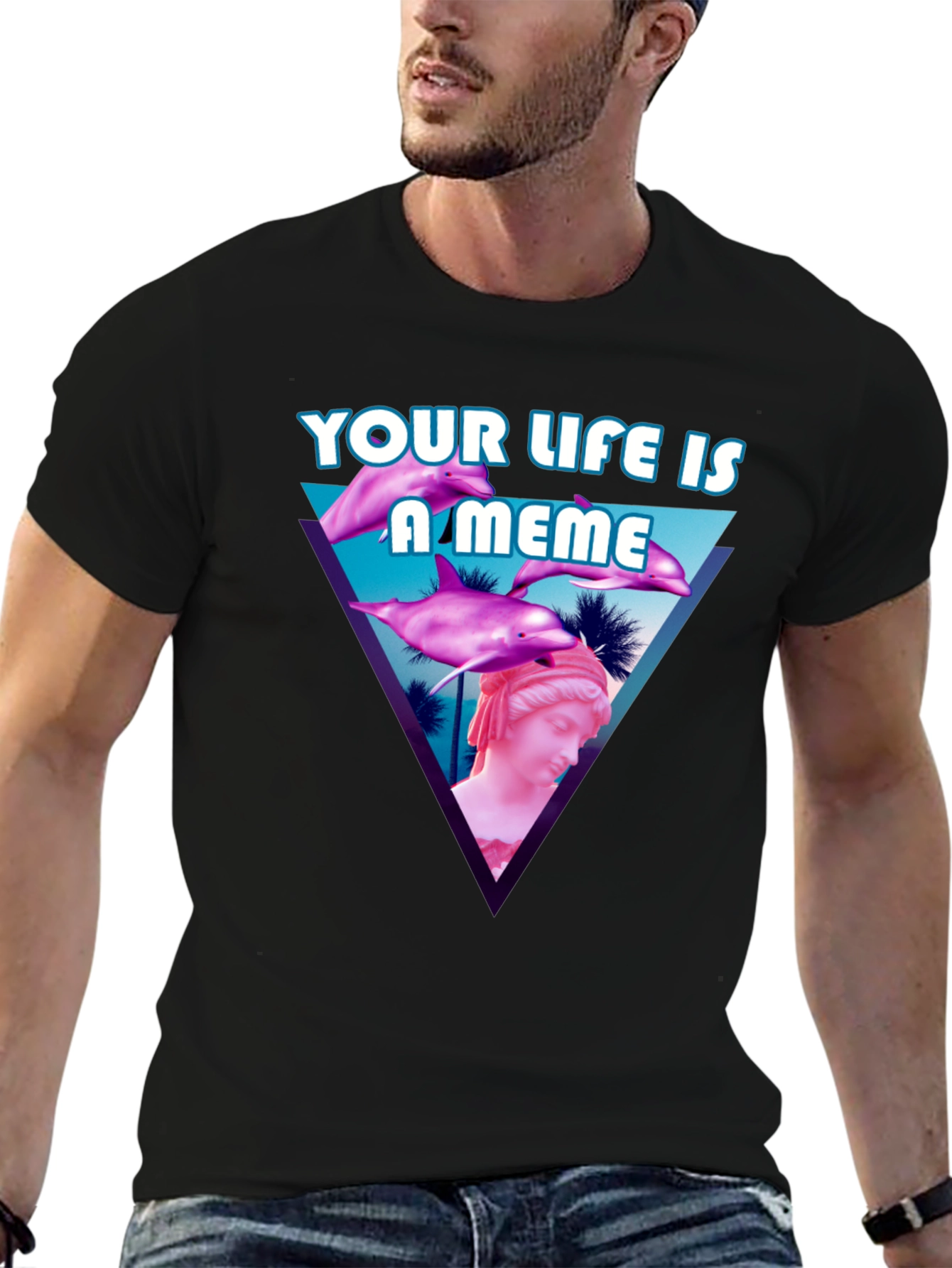 Meme Life T-Shirt - Vaporwave Style