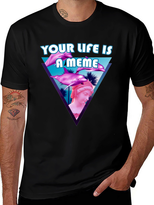 Meme Life T-Shirt - Vaporwave Style