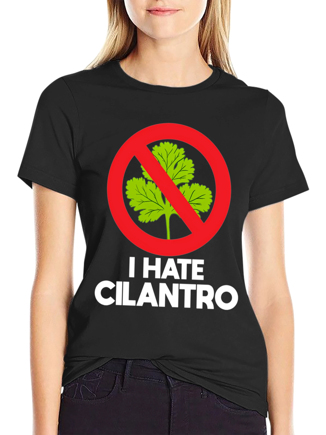 I Hate Cilantro T-Shirt Funny Foodie Tee