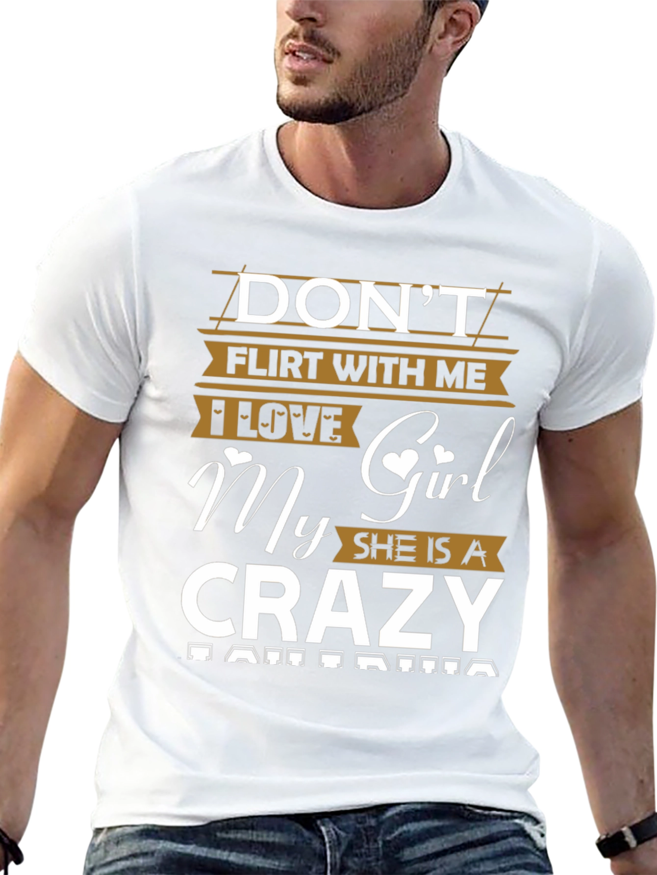 Dont Flirt Crazy Girl T-Shirt