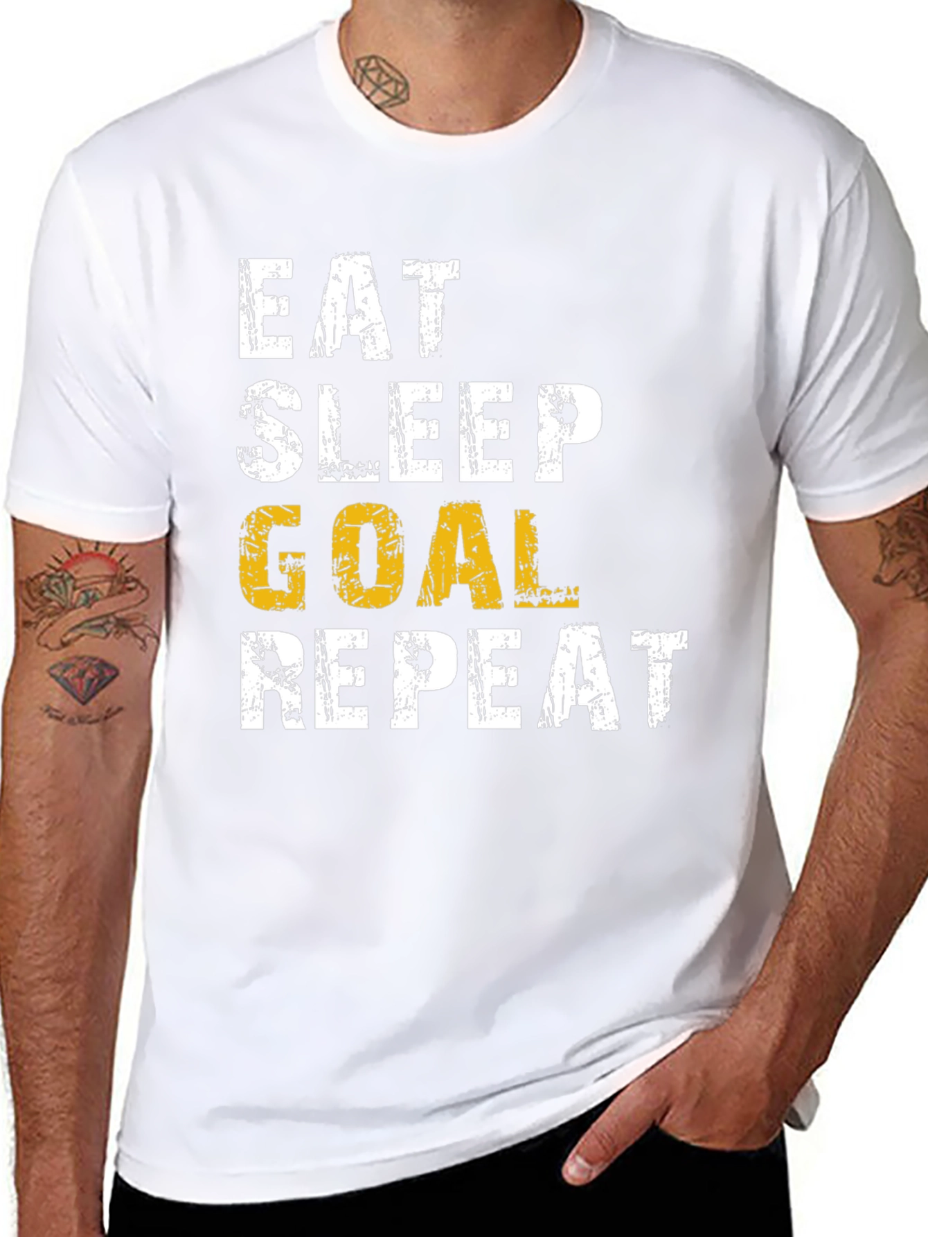Eat Sleep Goal Repeat T-Shirt