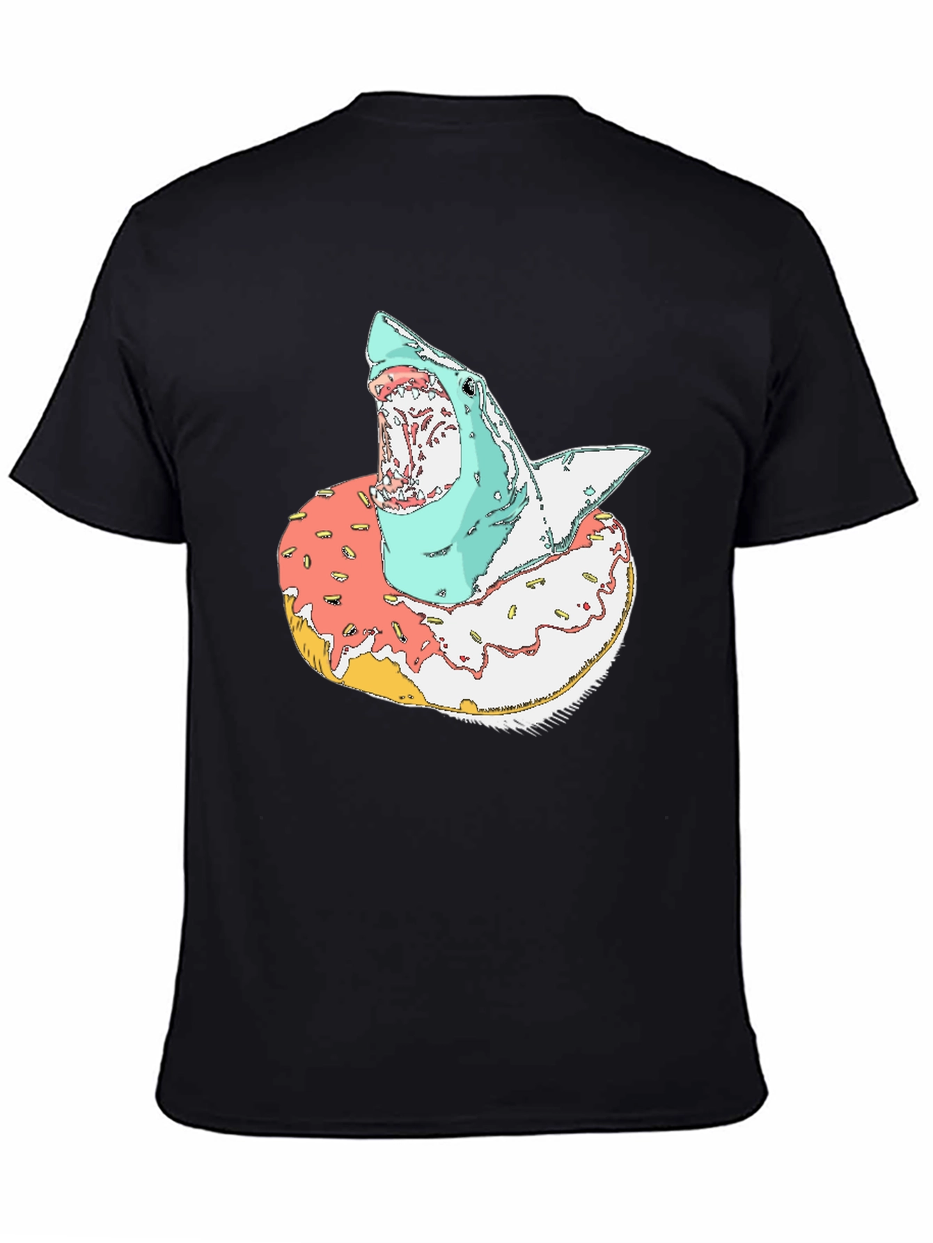Shark Donut T-Shirt - Unique Graphic Tee