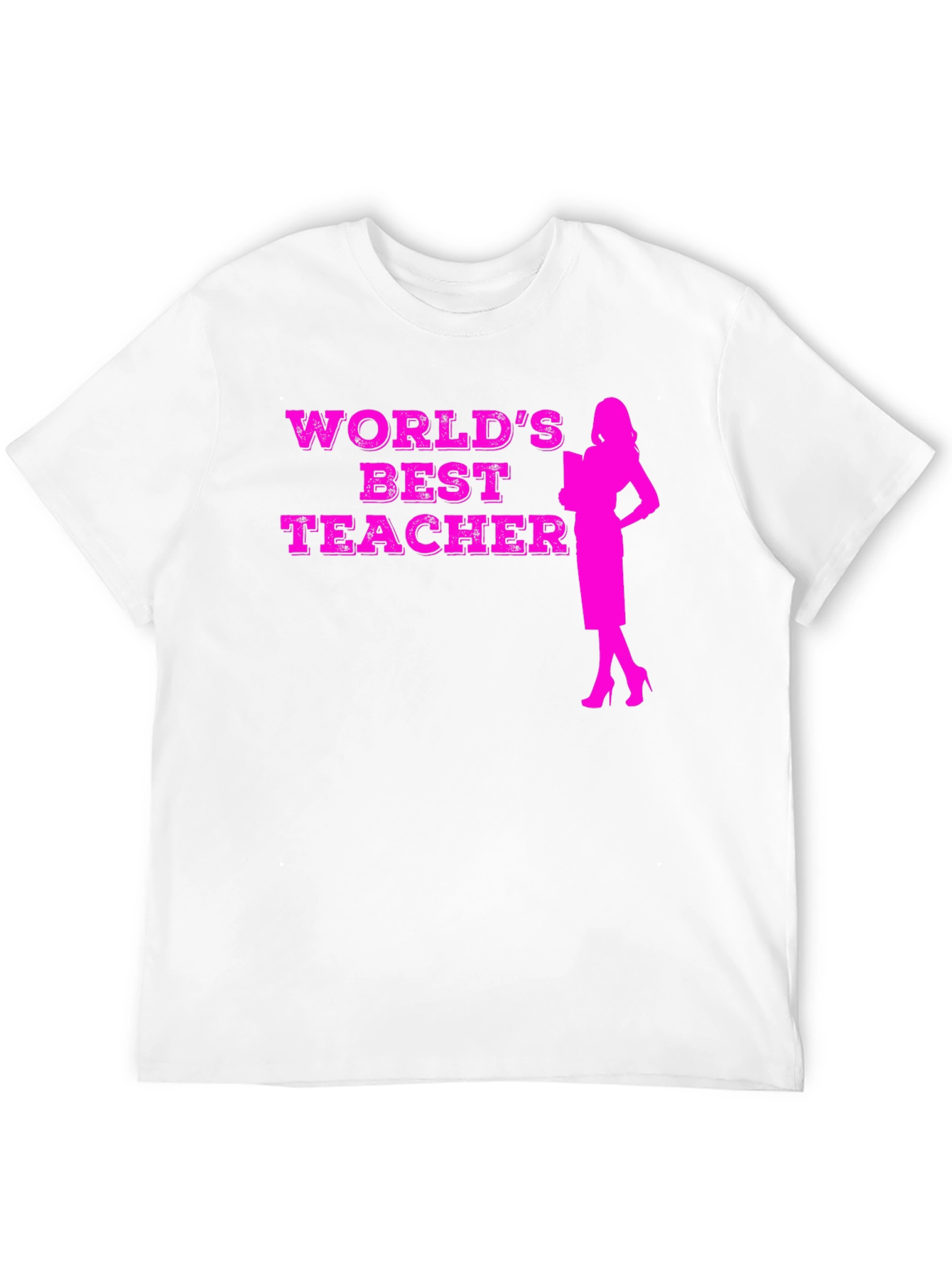 Worlds Best Teacher Graphic Tee - Black