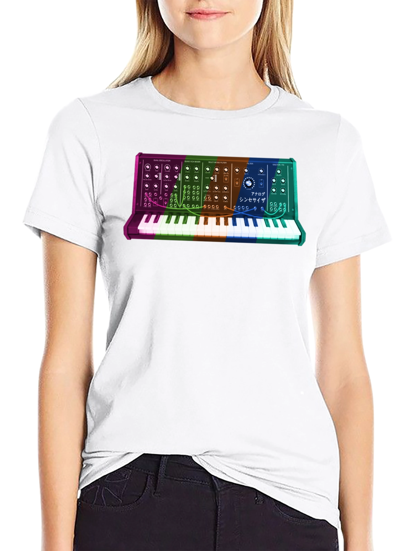 Synth Keyboard T-Shirt - Retro Music Lover Tee