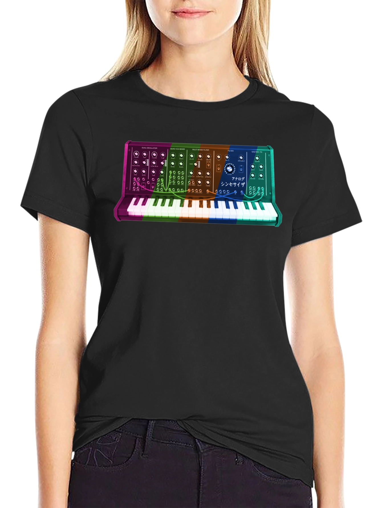Synth Keyboard T-Shirt - Retro Music Lover Tee