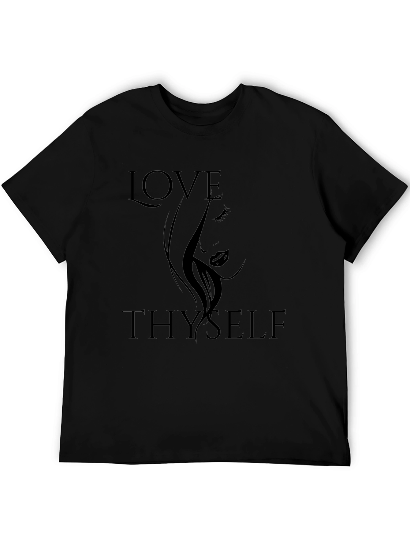 Love Thyself Black Graphic Tee