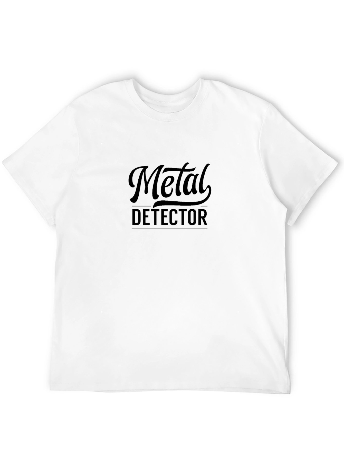 Metal Detector Graphic T-Shirt - Black