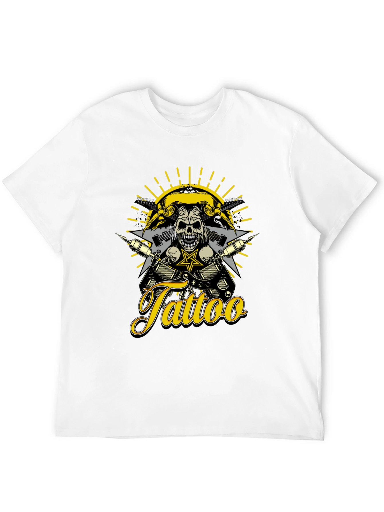 Tattoo Skull T-Shirt - Rocker Design