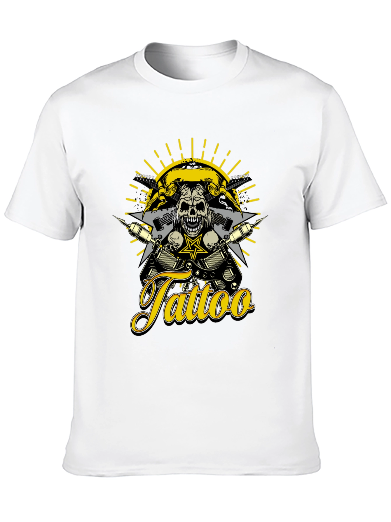 Tattoo Skull T-Shirt - Rocker Design