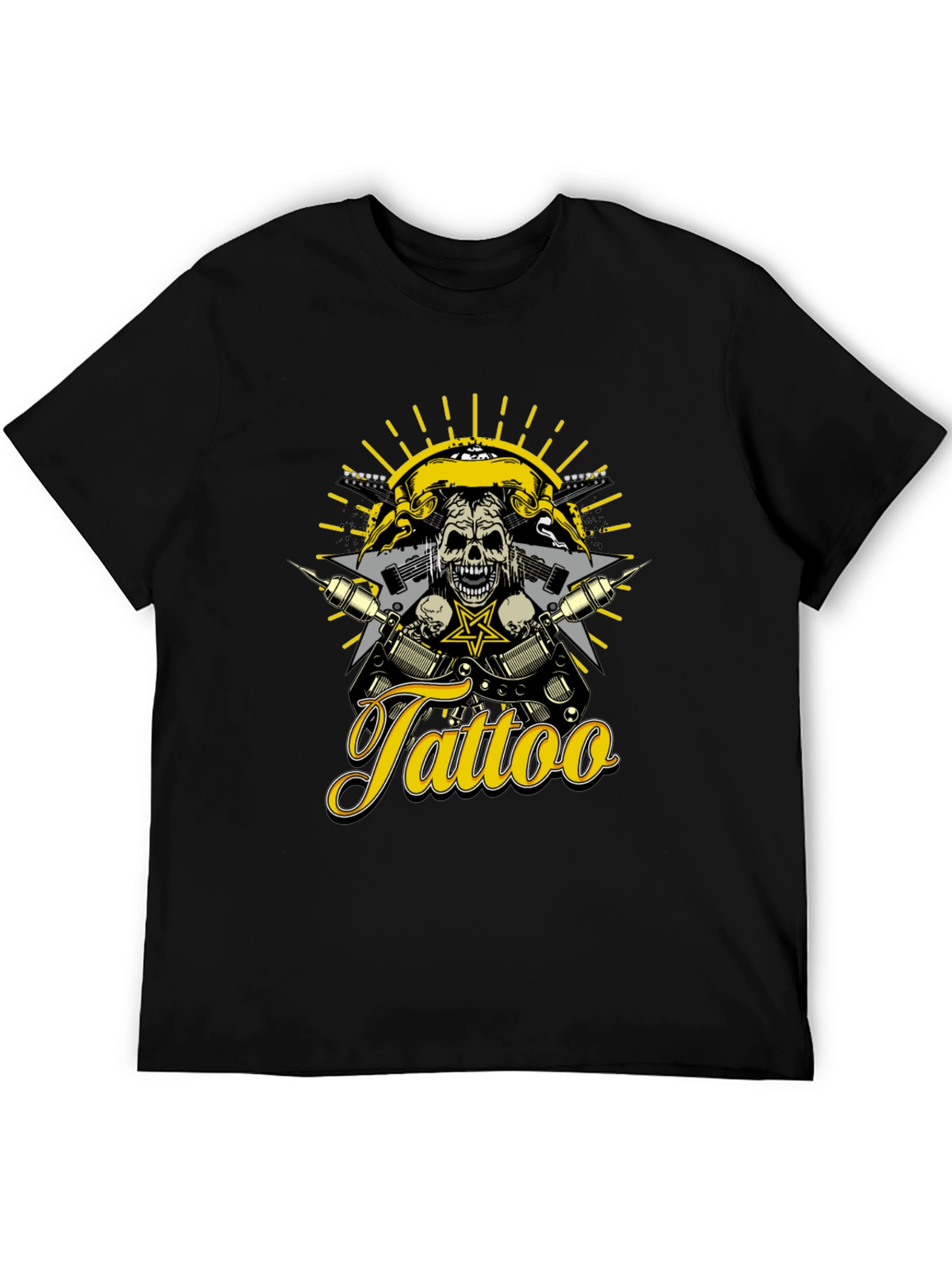 Tattoo Skull T-Shirt - Rocker Design