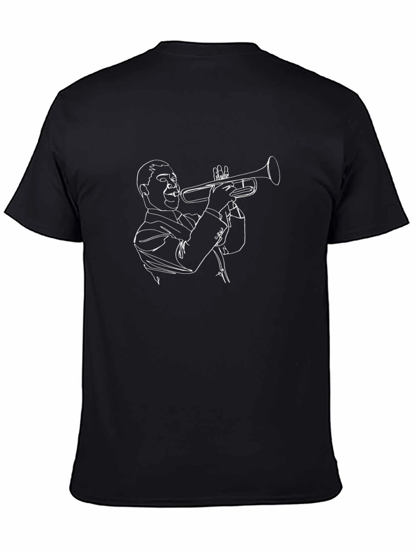 Jazz Trumpet Player Graphic T-Shirt - Cool Music Tee