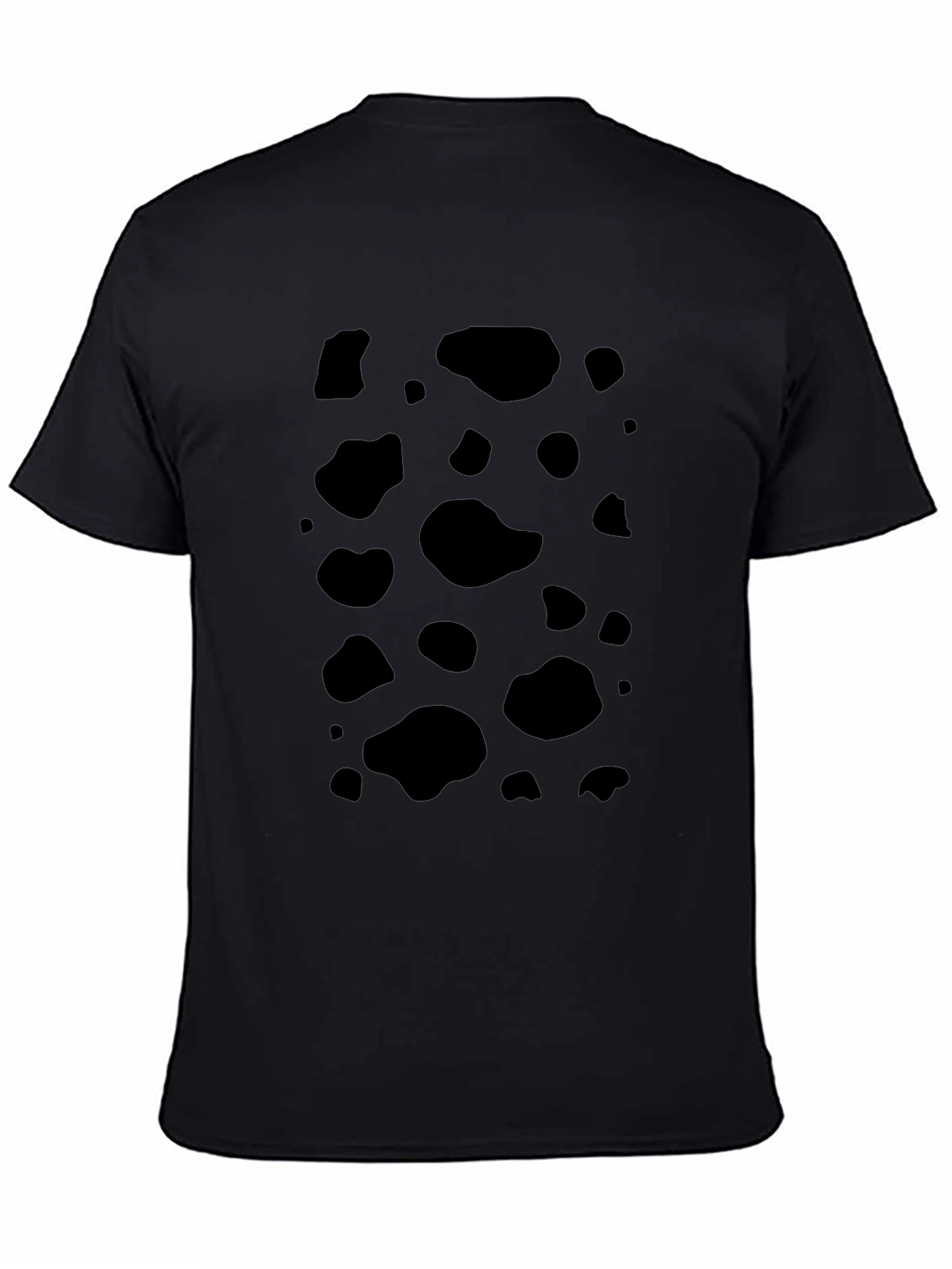 Black Spotted Tee - Unique Cow Print Shirt