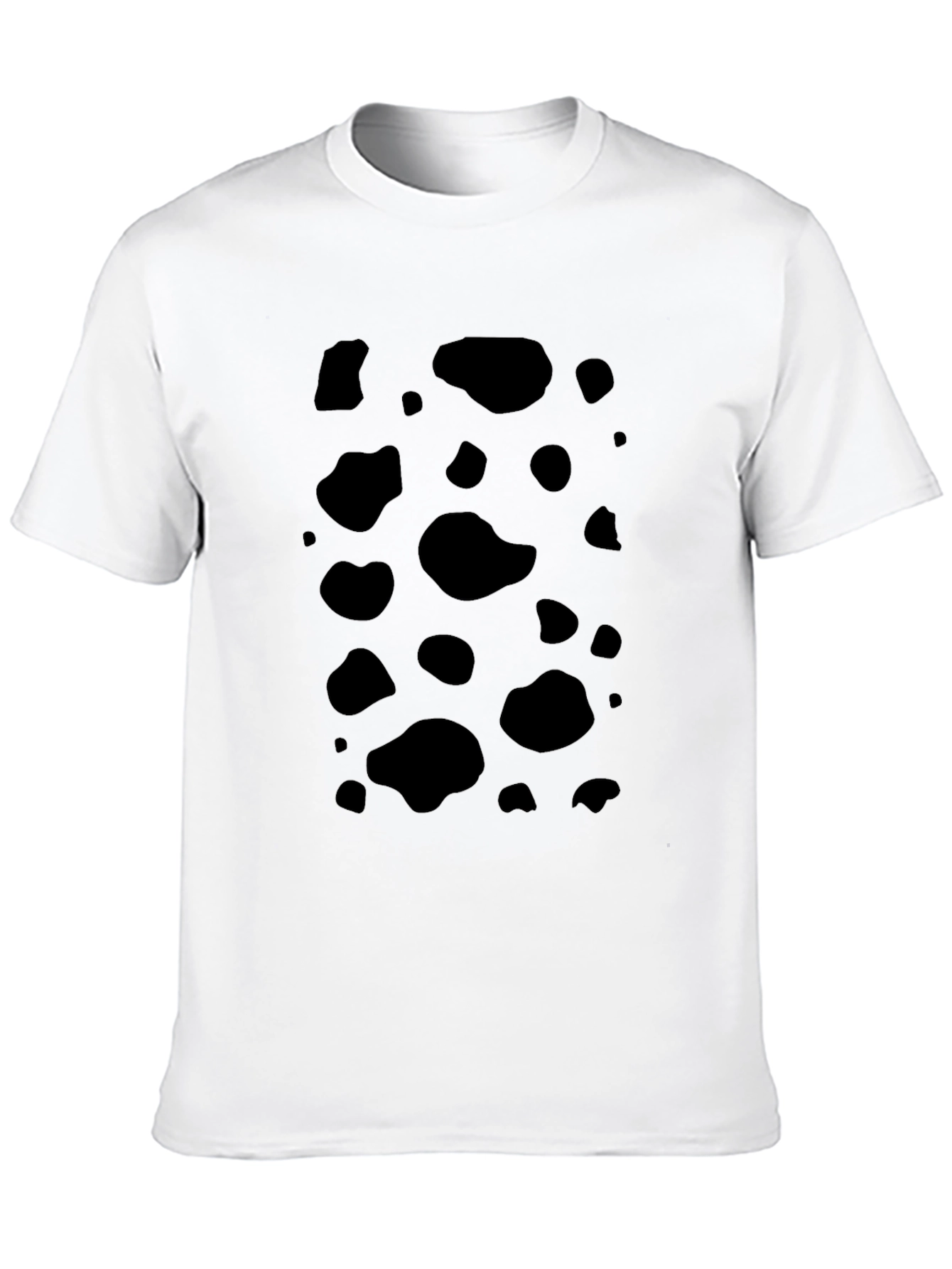Black Spotted Tee - Unique Cow Print Shirt