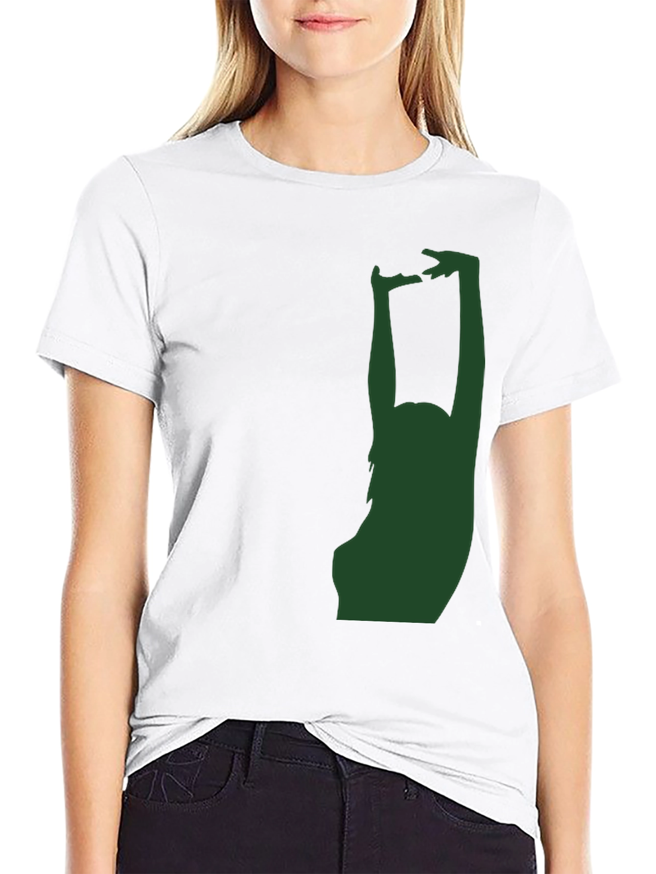 Silhouette Graphic Tee - Black Cotton Blend