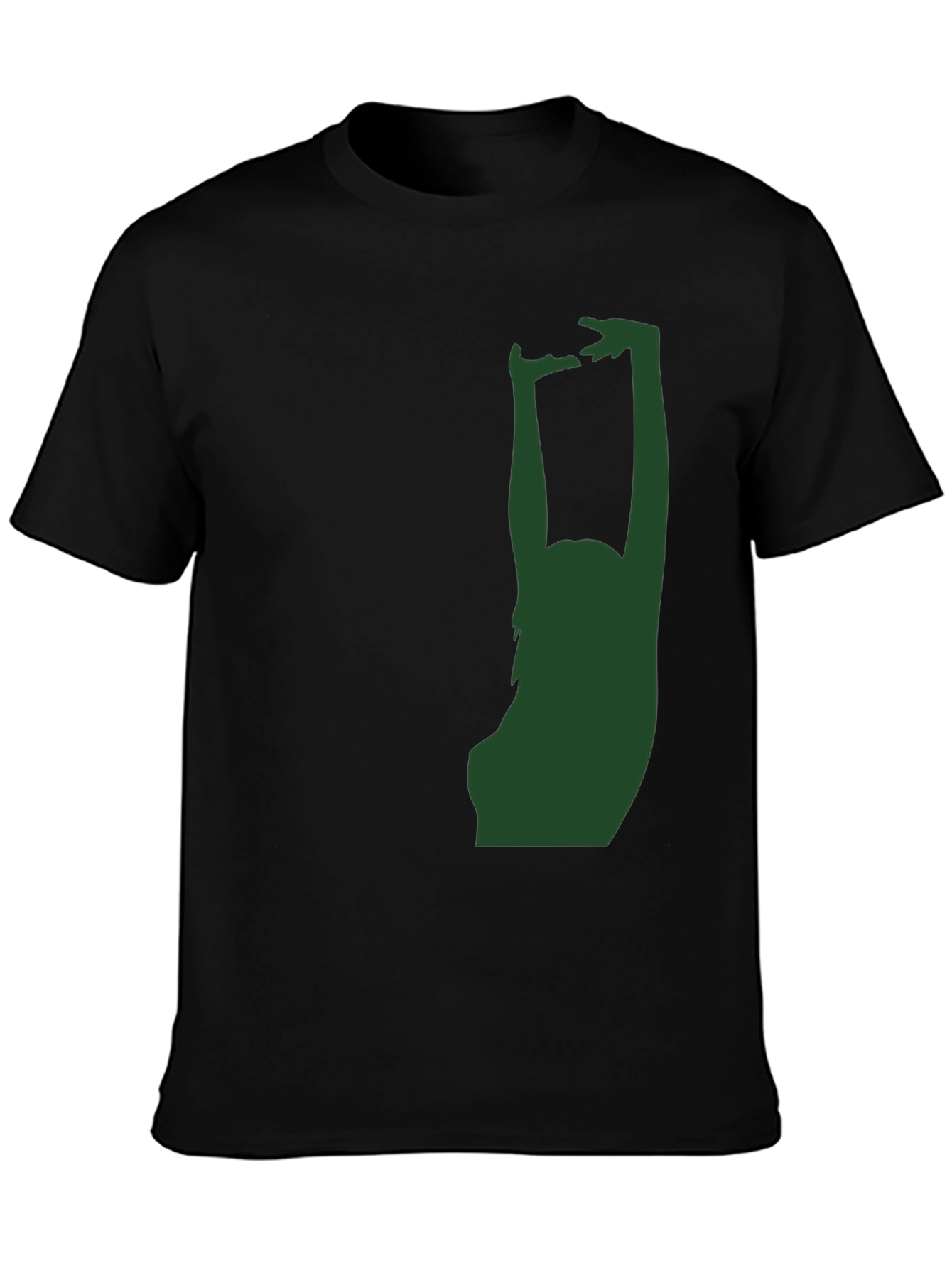 Silhouette Graphic Tee - Black Cotton Blend