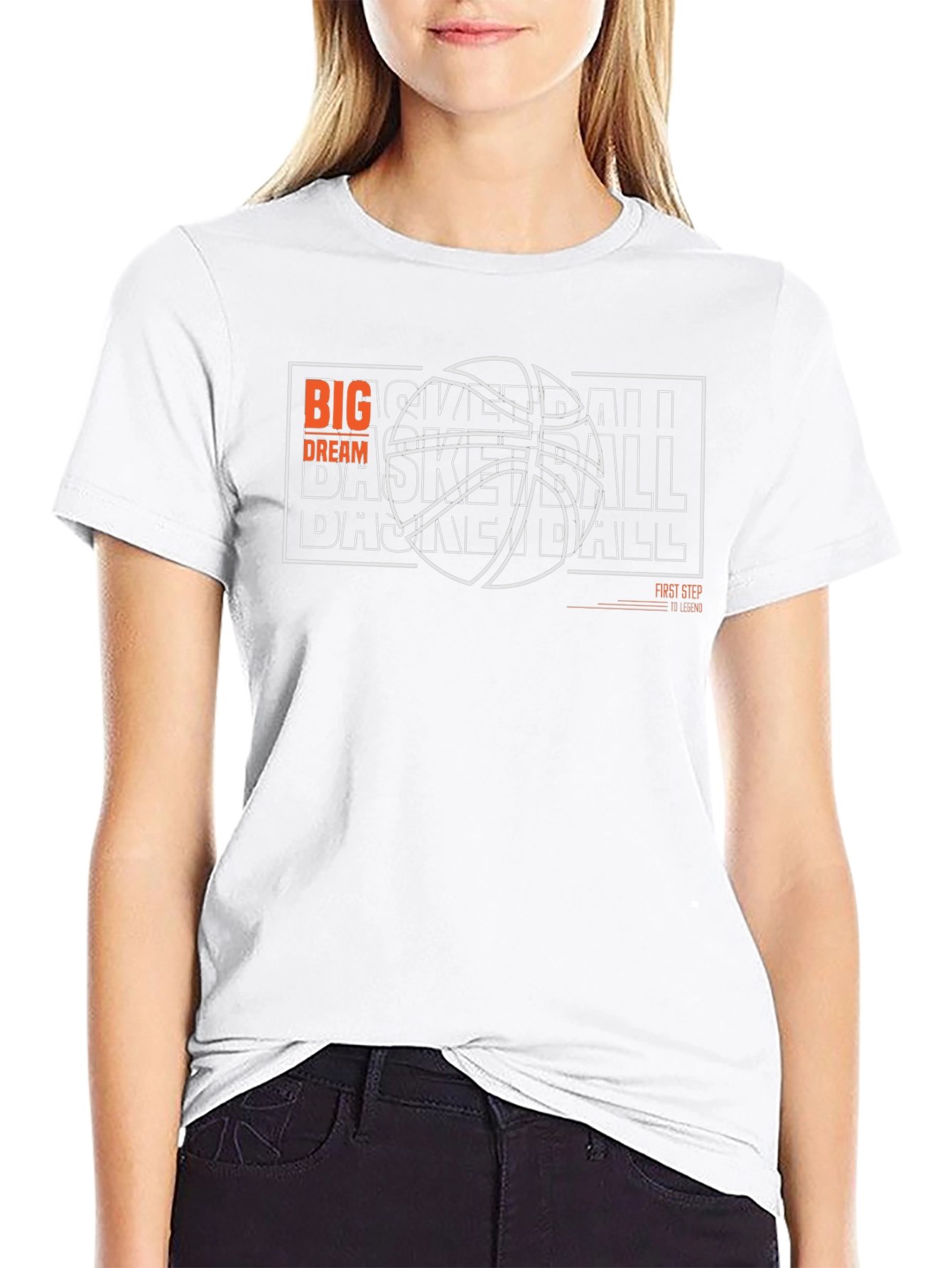 Basketball Big Dream Graphic T-Shirt