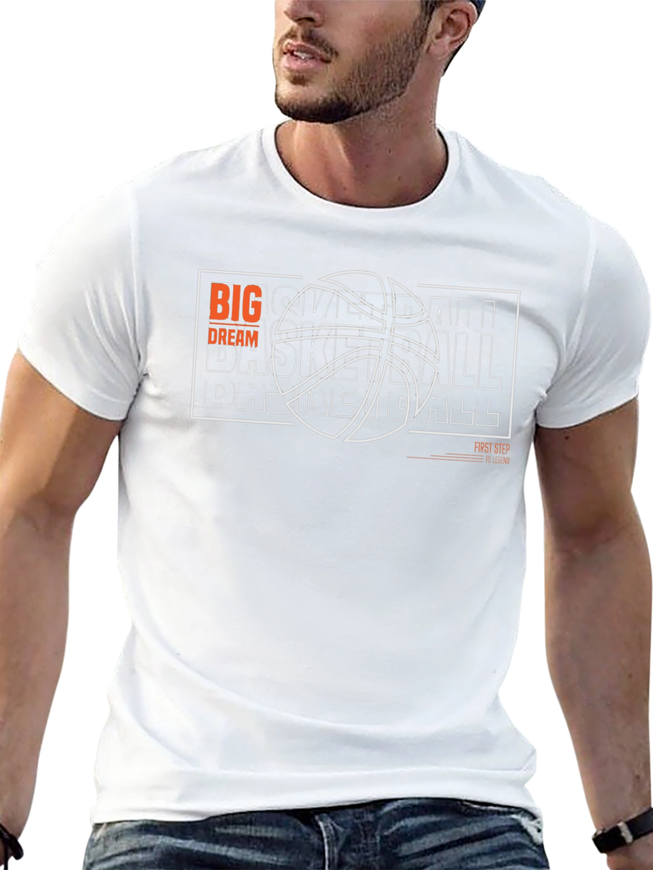 Basketball Big Dream Graphic T-Shirt