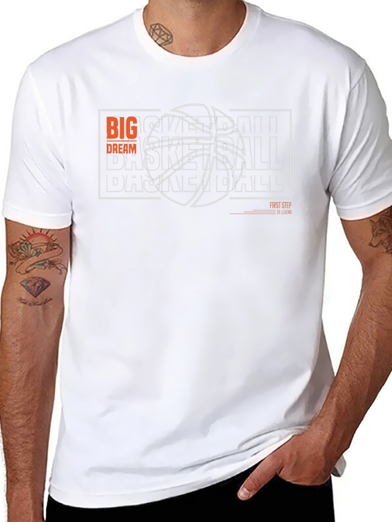 Basketball Big Dream Graphic T-Shirt