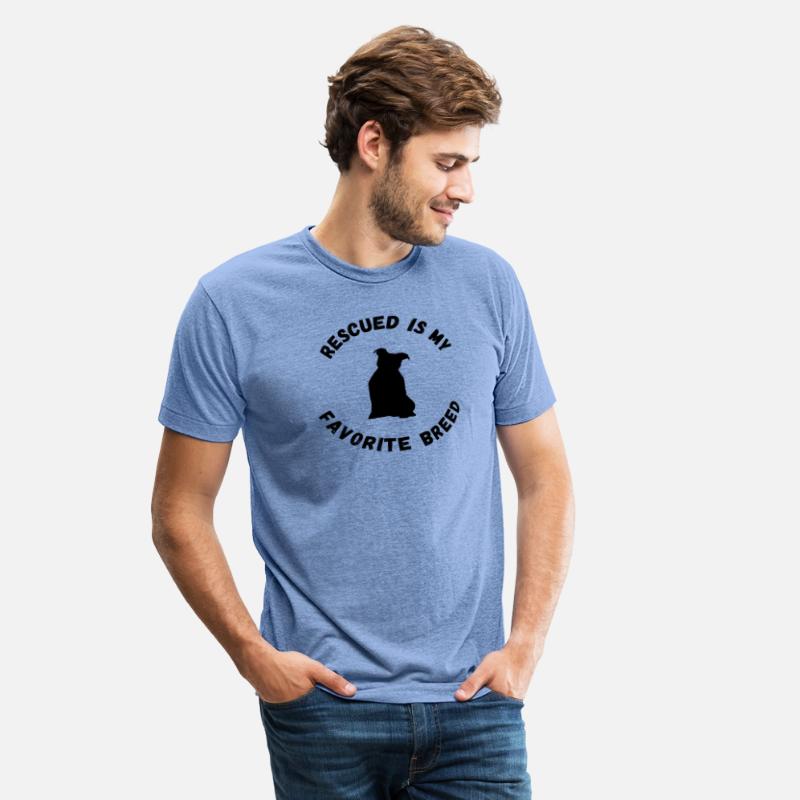 "Rescued is My Favorite Breed" (silhouette of dog)