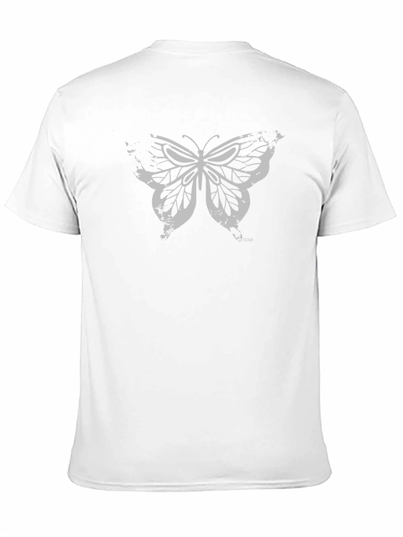 Butterfly Graphic T-Shirt - Black Cotton Tee
