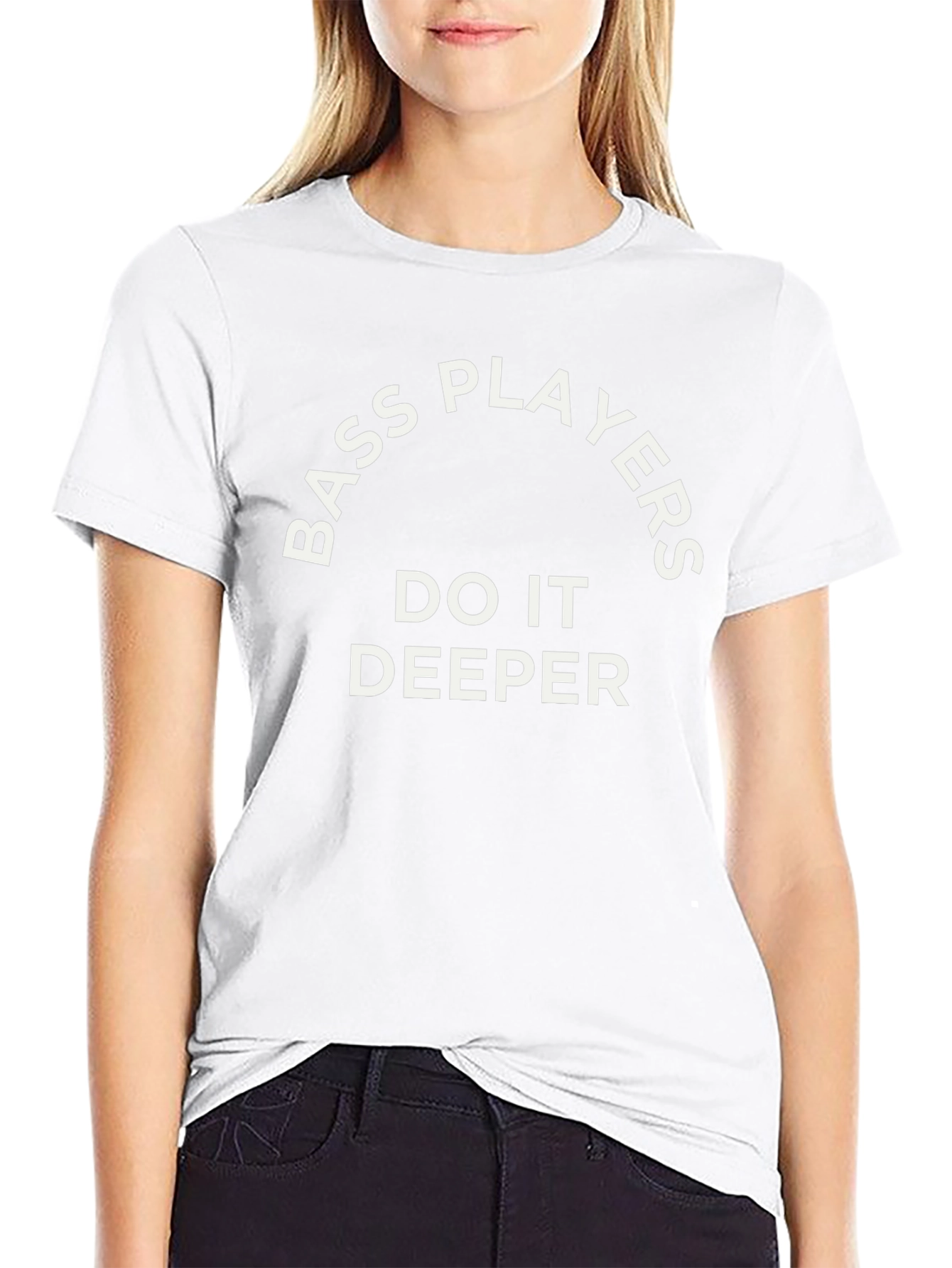 Bass Players Do It Deeper Black T-Shirt