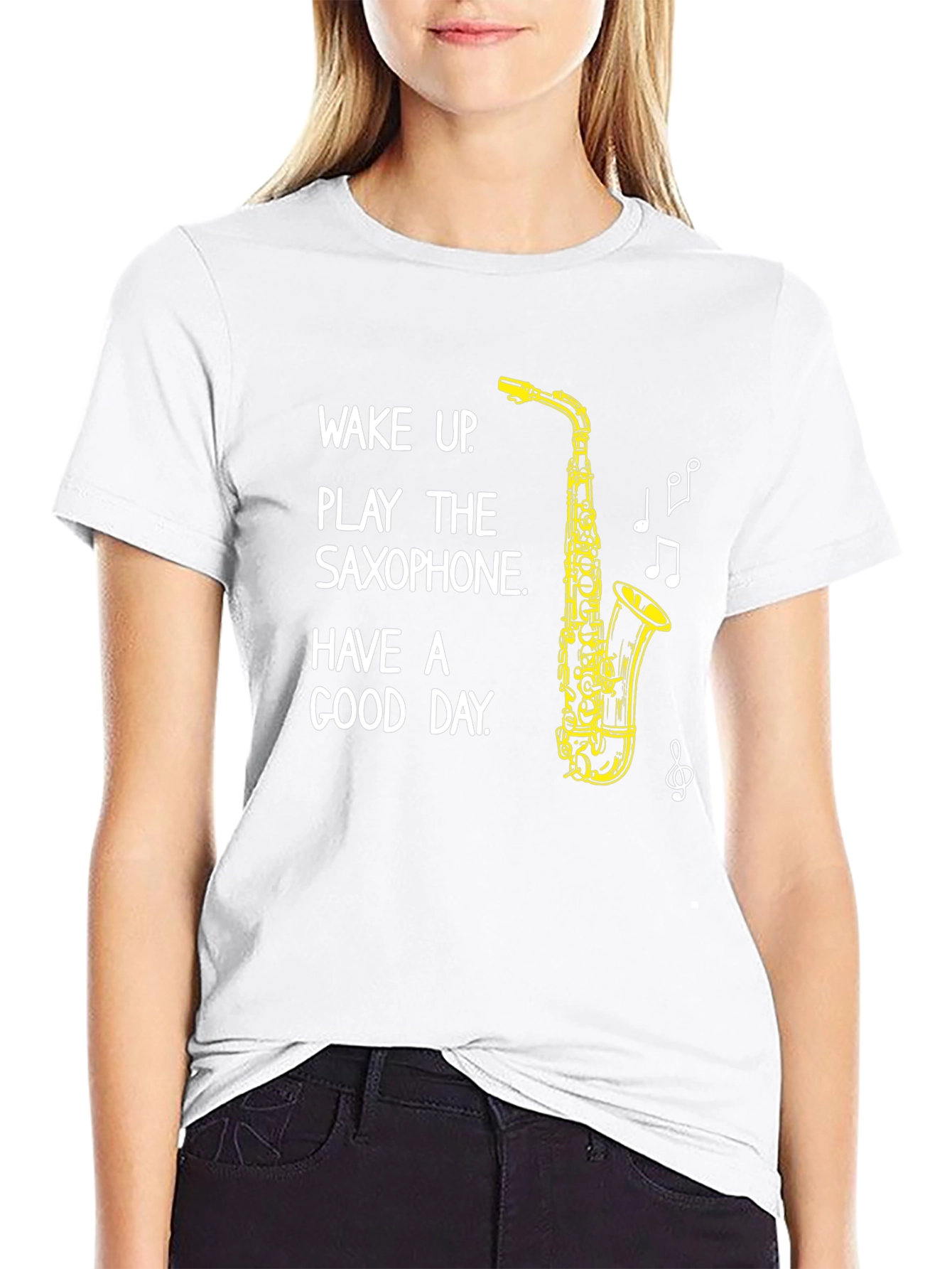 Wake Up & Play Saxophone Graphic Tee