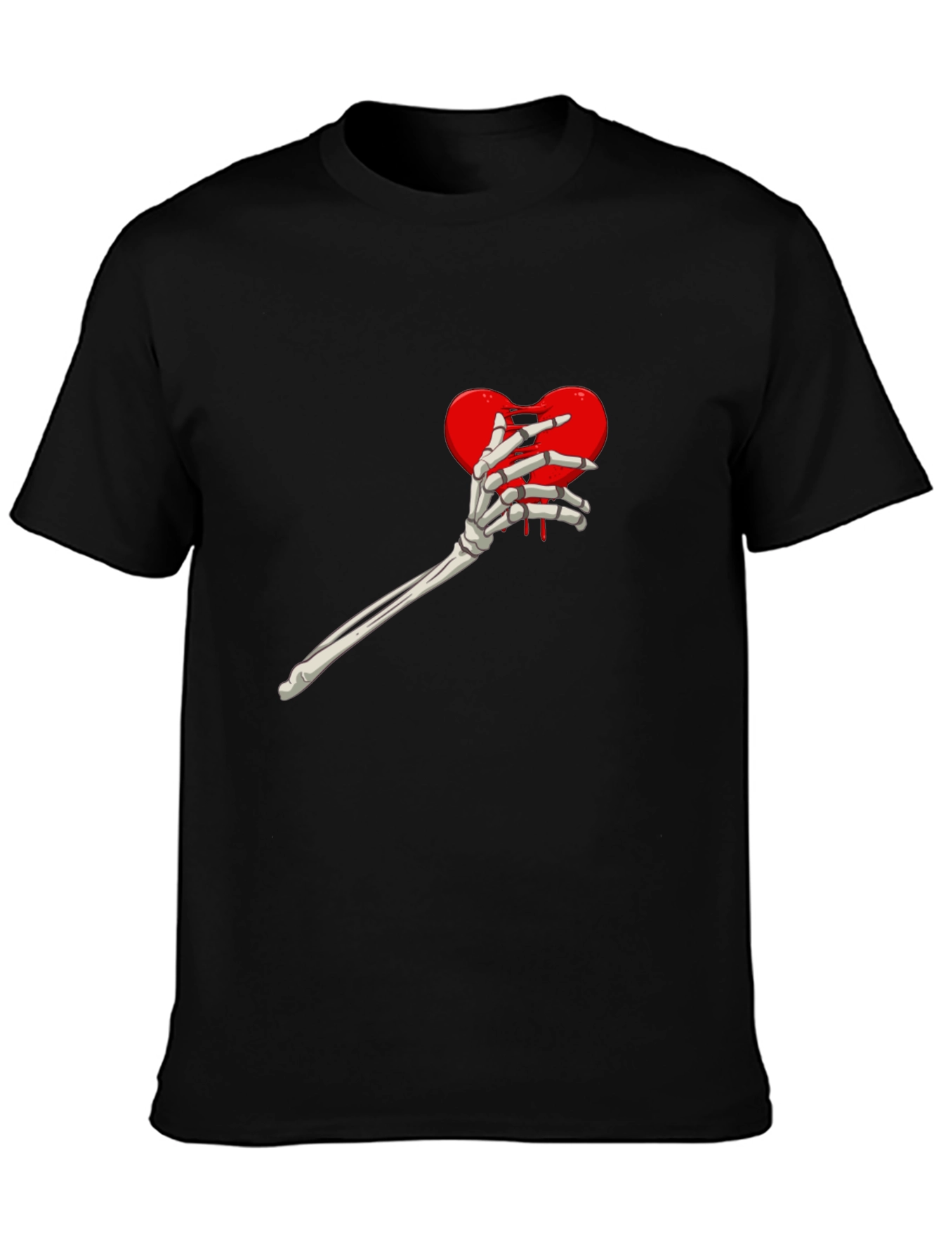 Heart Skeleton Hand Graphic Tee