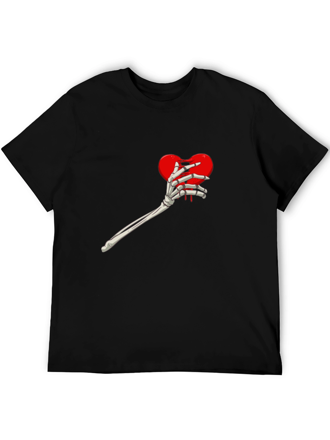 Heart Skeleton Hand Graphic Tee