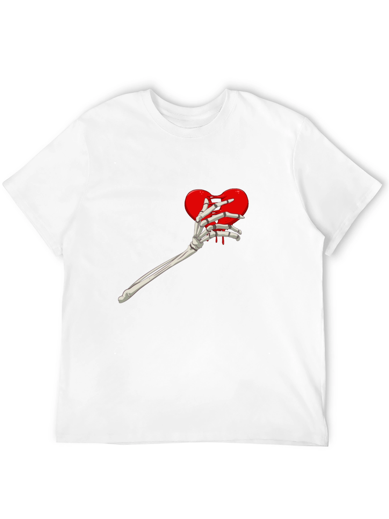 Heart Skeleton Hand Graphic Tee