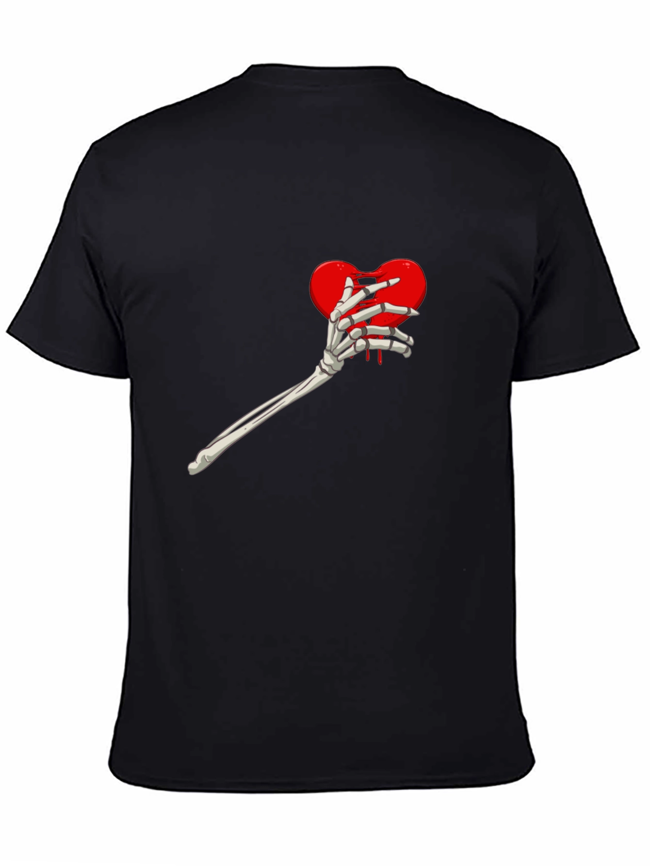 Heart Skeleton Hand Graphic Tee