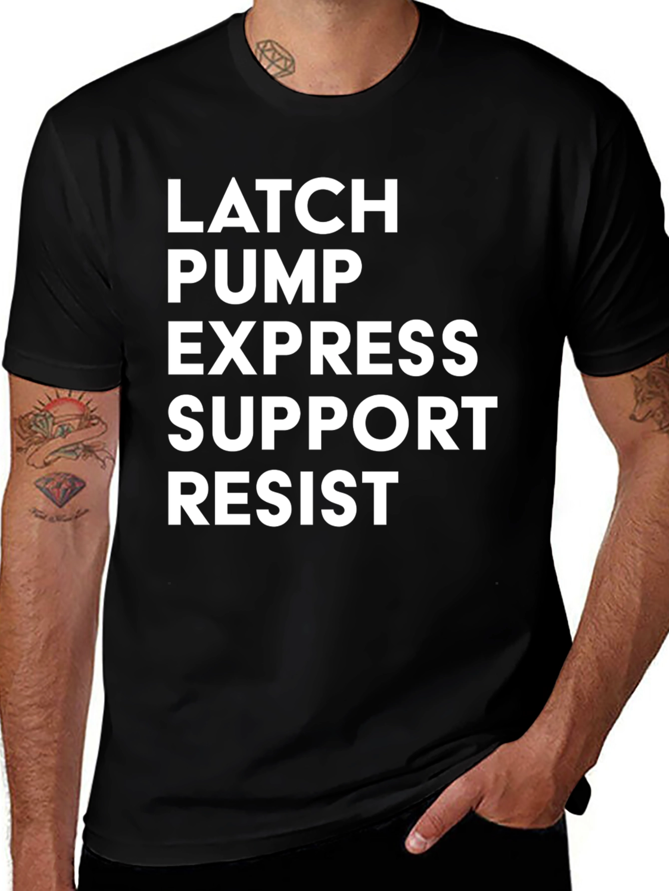 Latch Pump Express Support Resist T-Shirt