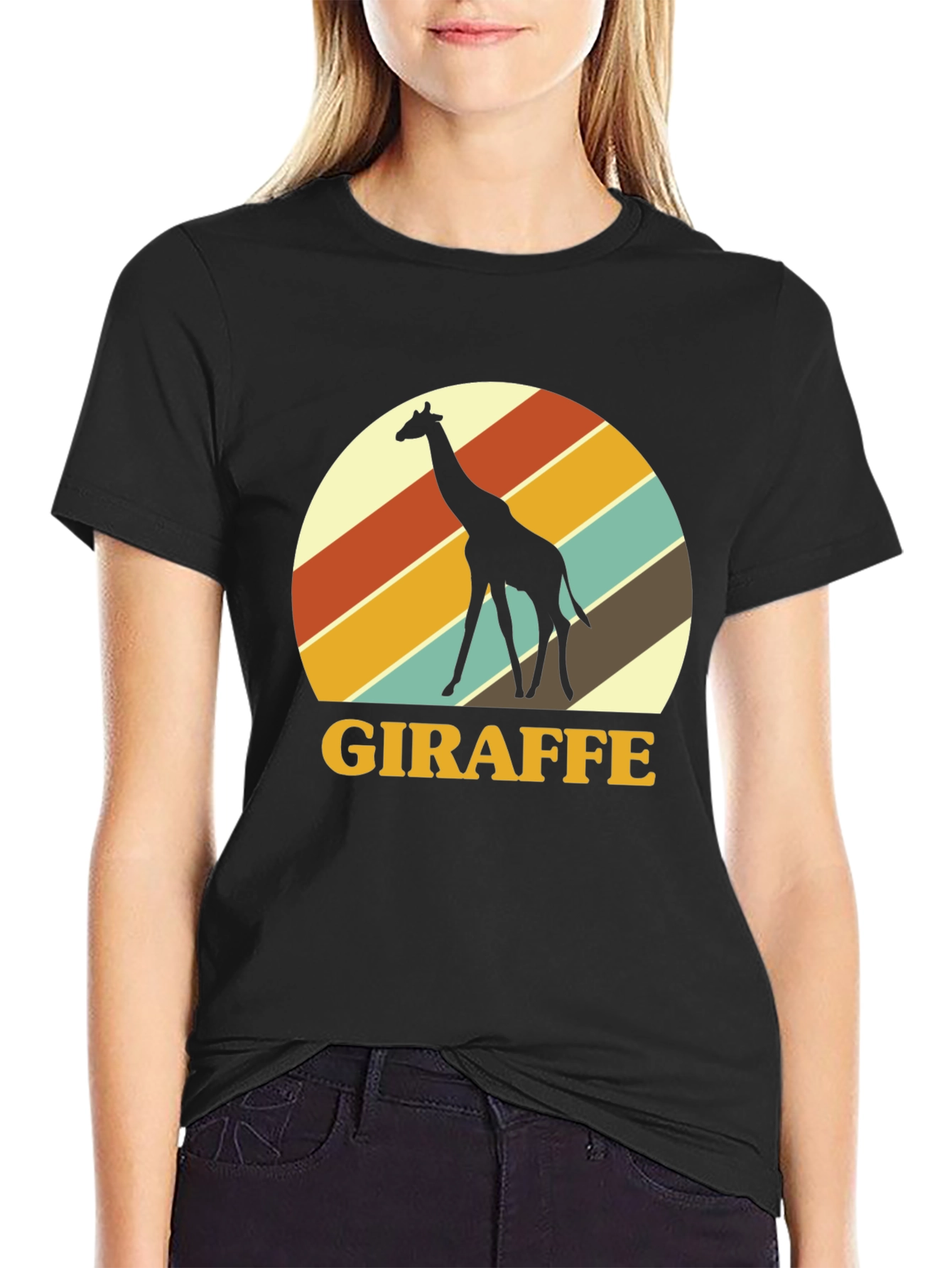 Retro Giraffe Graphic Tee