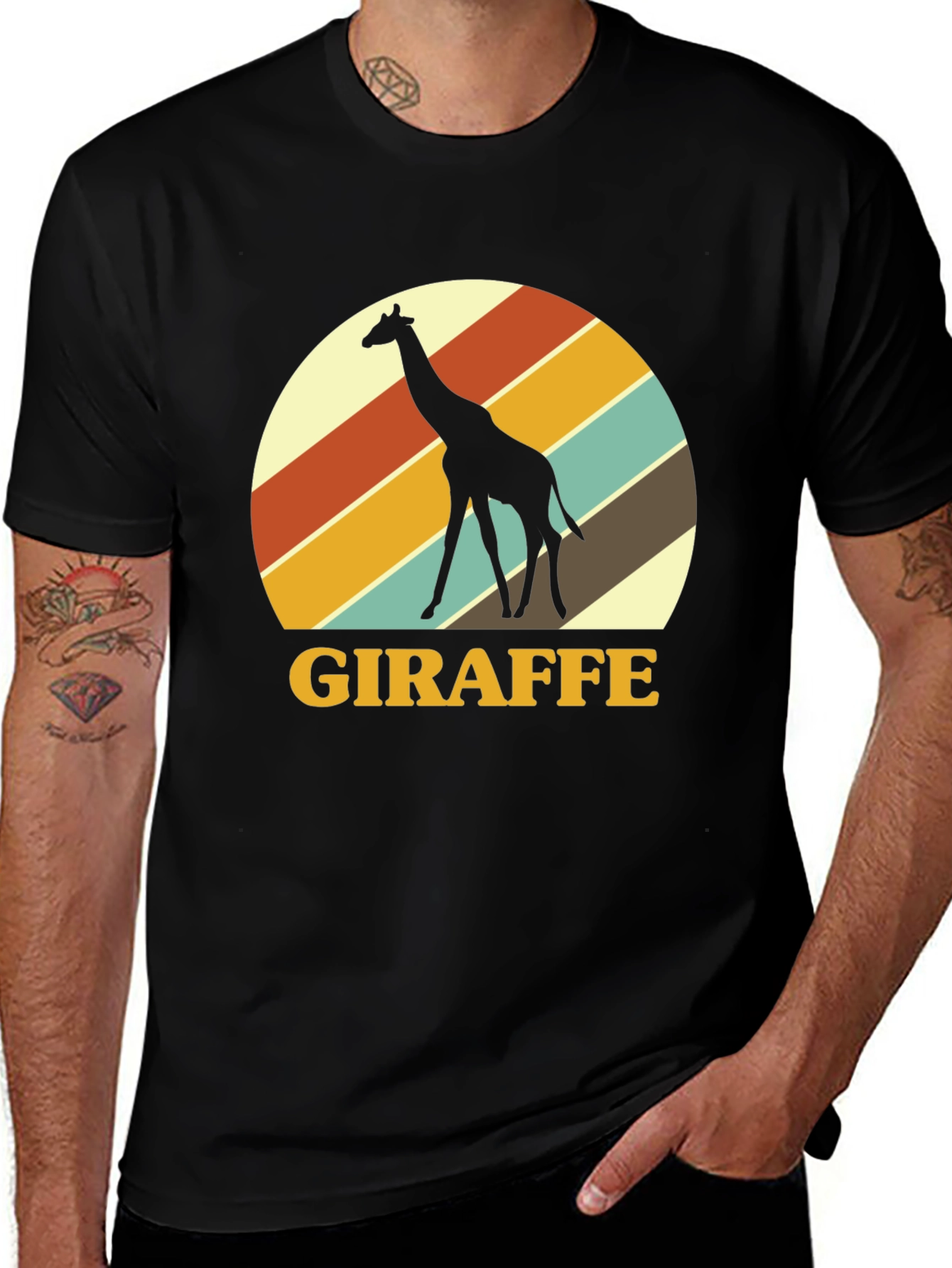 Retro Giraffe Graphic Tee