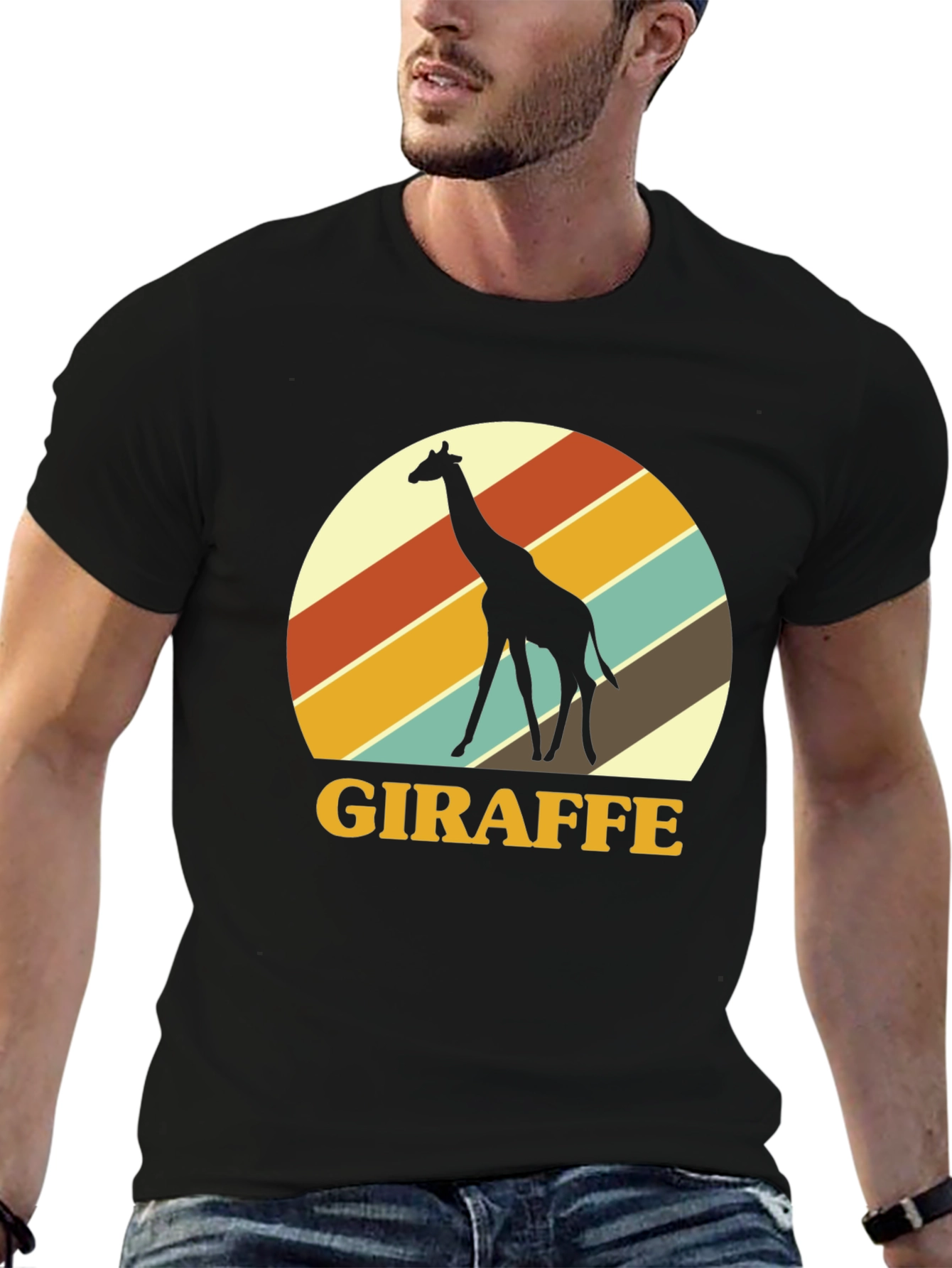 Retro Giraffe Graphic Tee