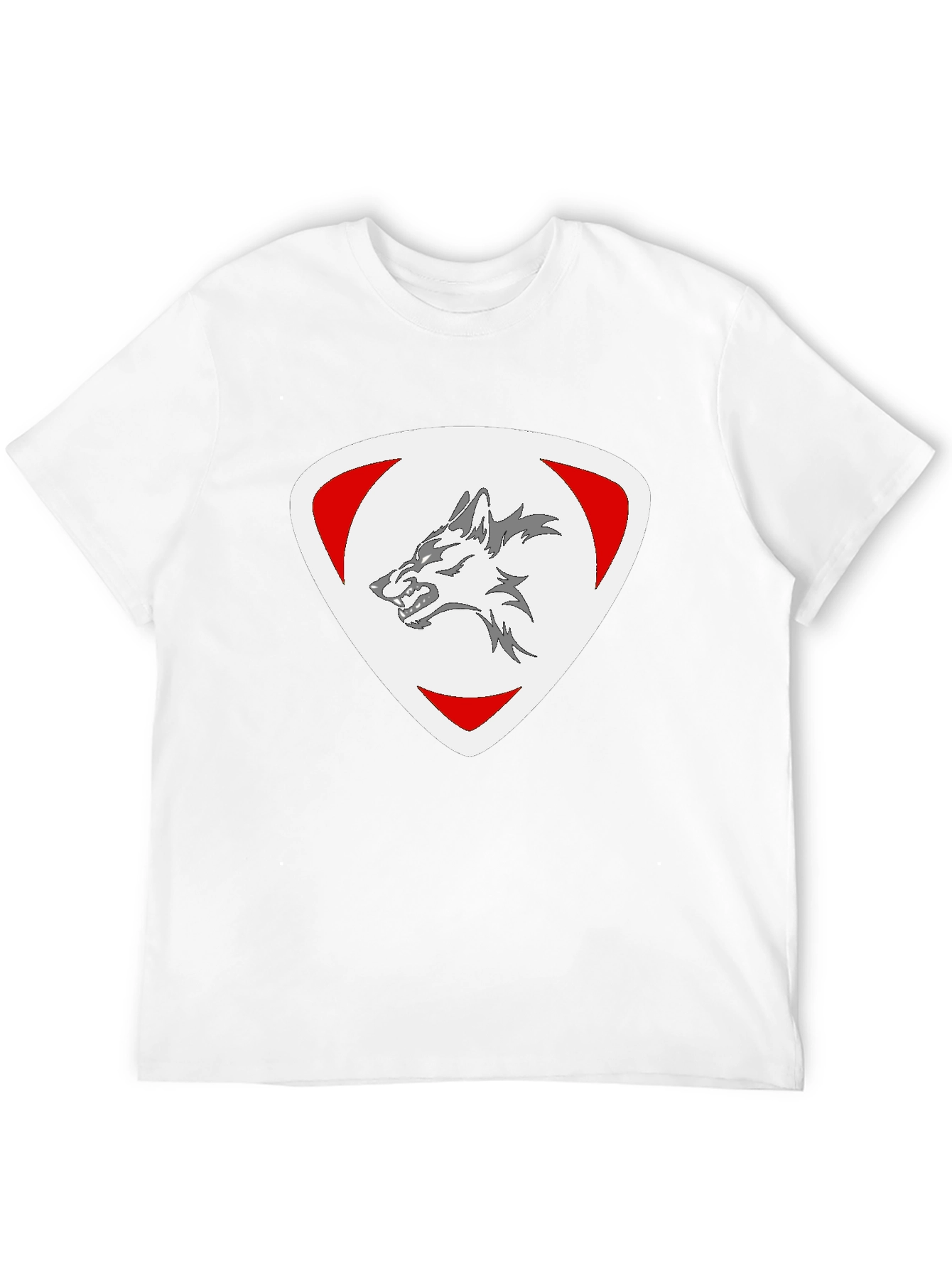 Wolf Emblem Black T-Shirt - Modern Style