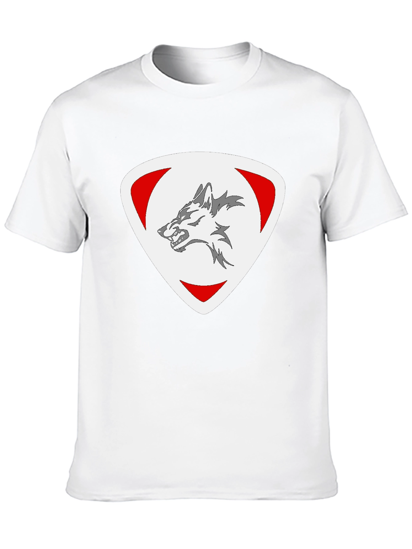 Wolf Emblem Black T-Shirt - Modern Style