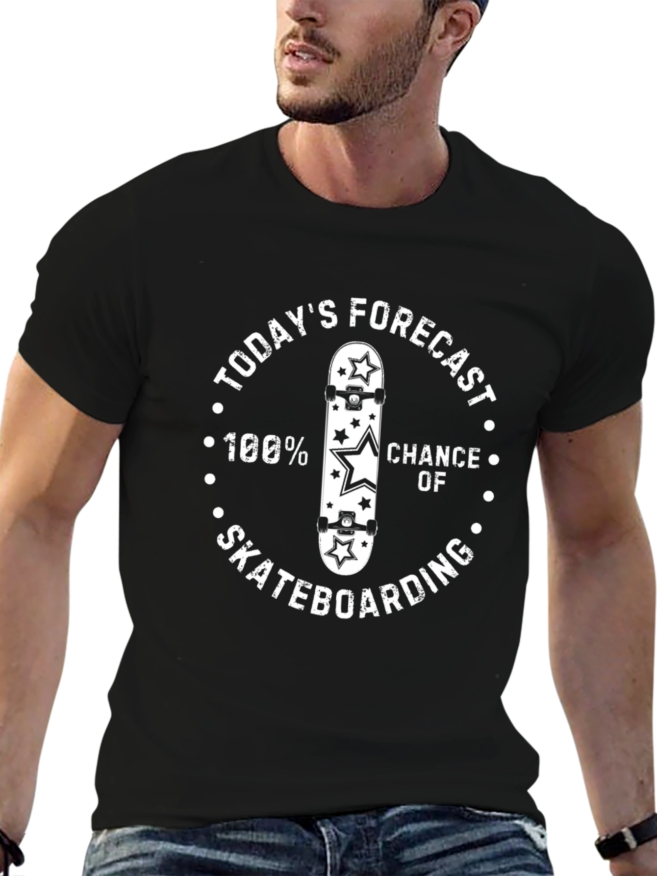 Skateboarding Forecast T-Shirt - 100% Chance