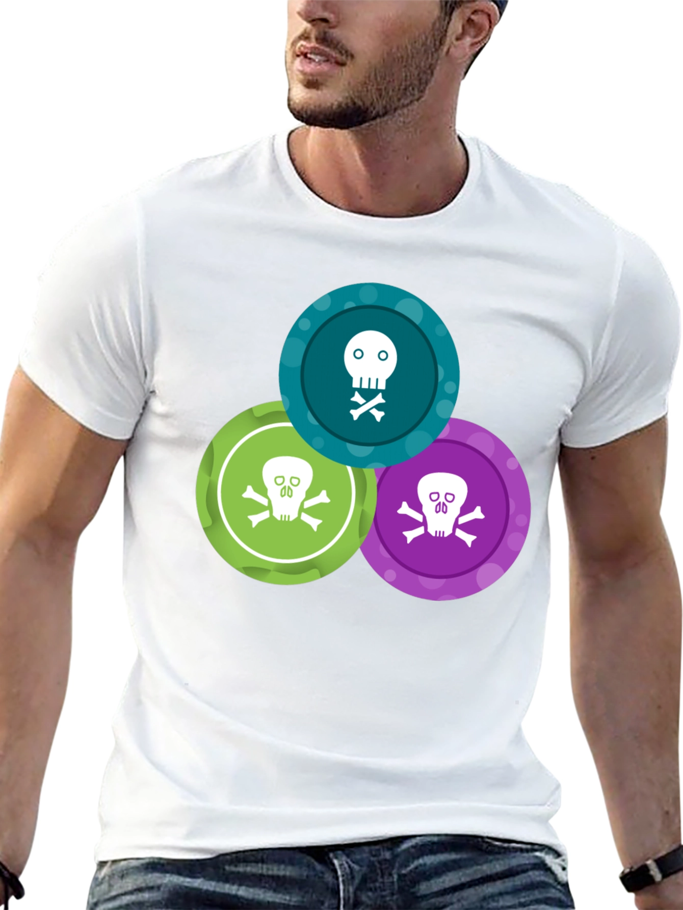 Skull & Crossbones T-Shirt - Graphic Print Tee