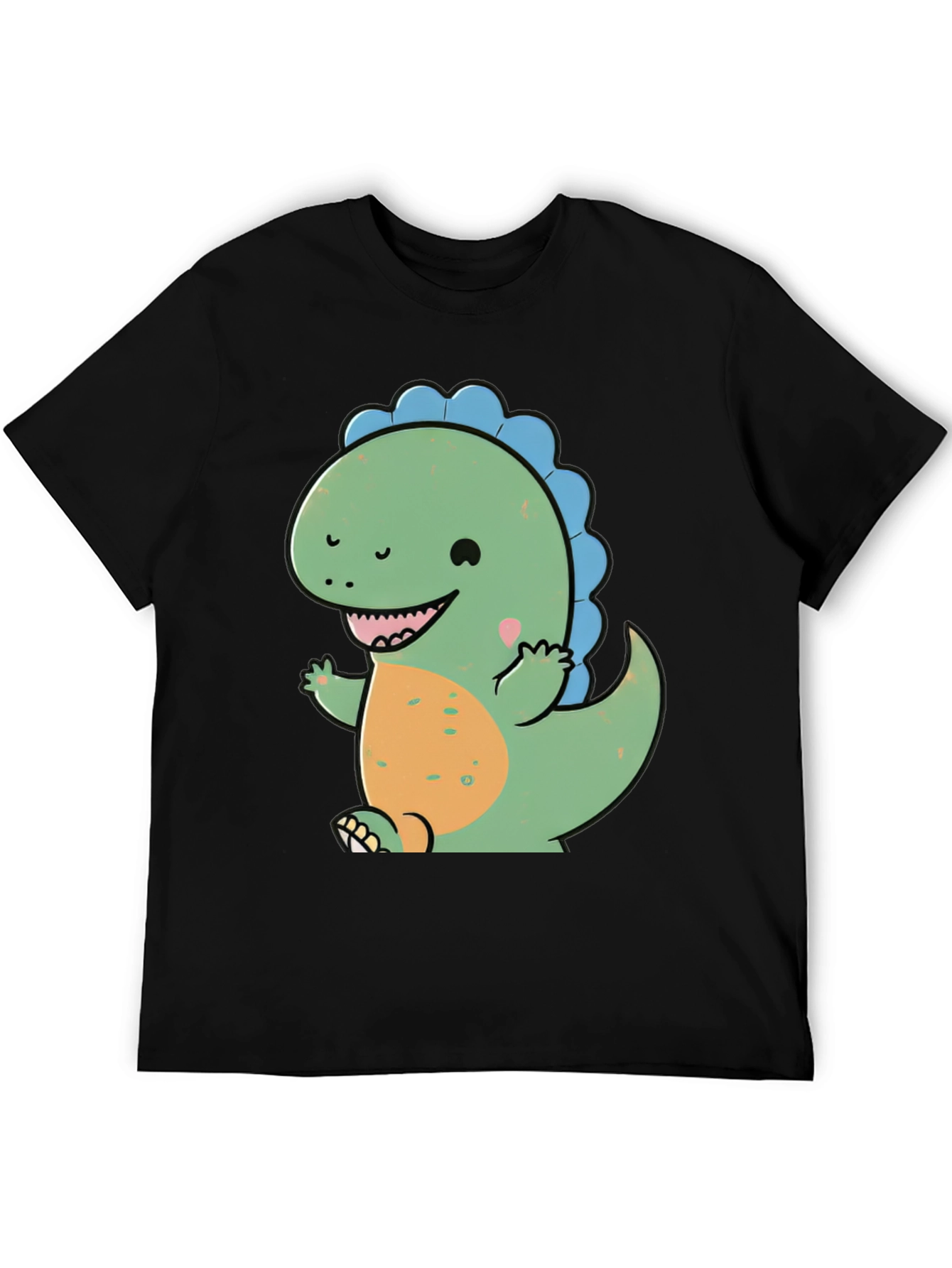 Cute Cartoon Dinosaur Graphic T-Shirt