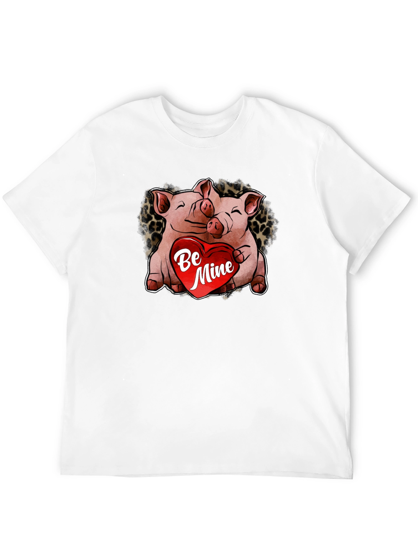 Cute Pig Valentines Day Graphic T-Shirt